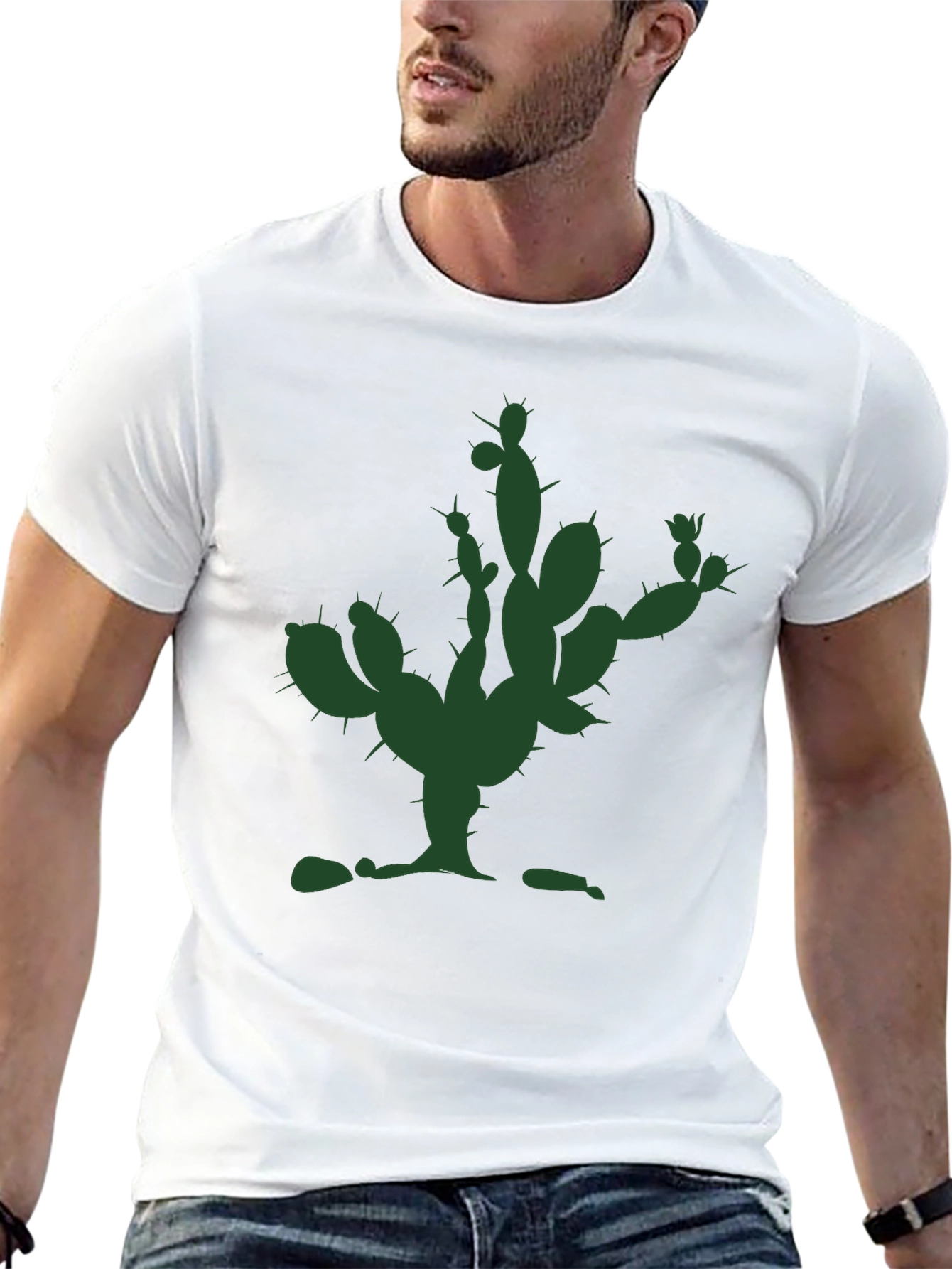 Cactus Graphic Tee - Modern Unisex T-Shirt
