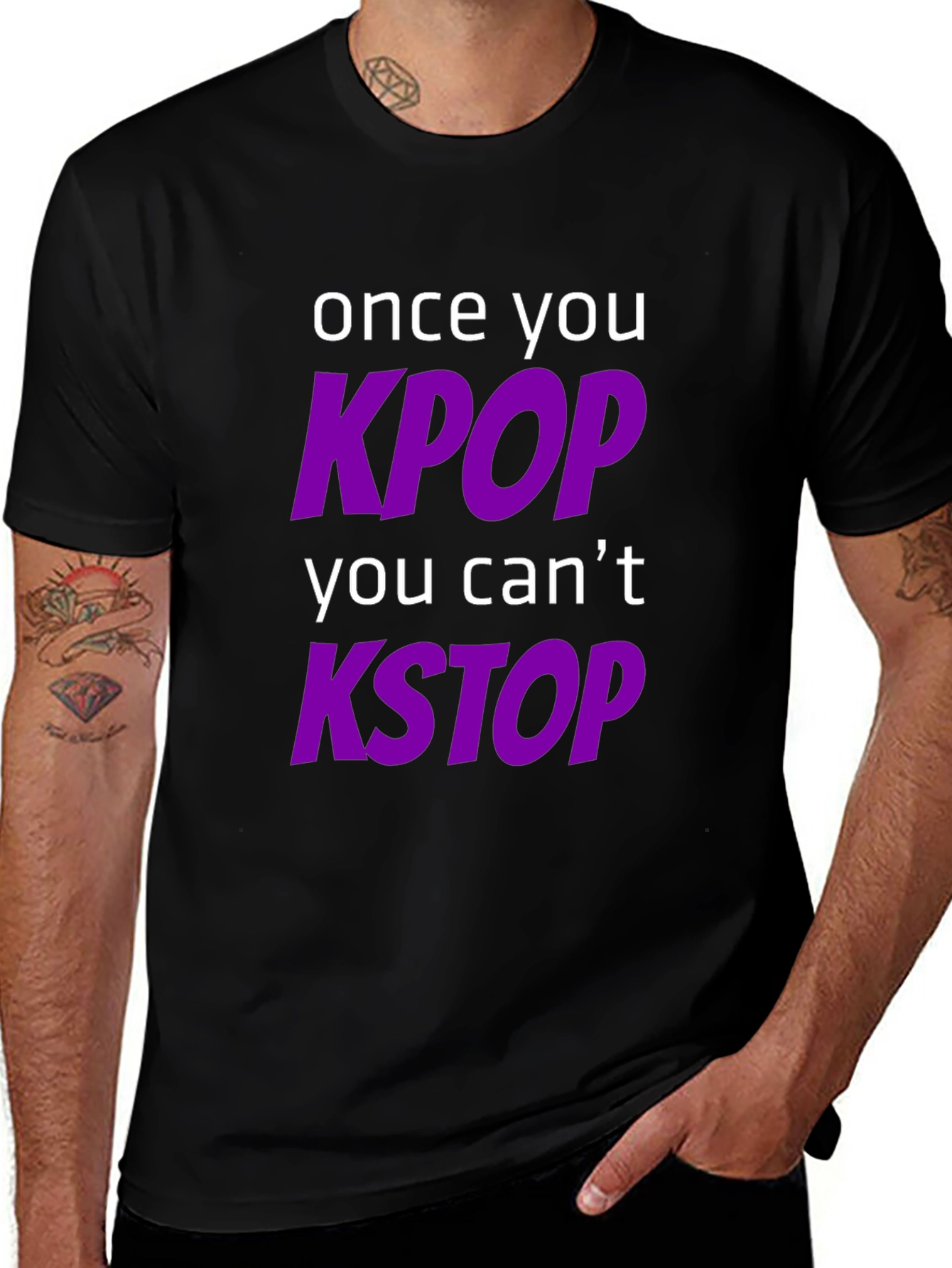 KPOP & KSTOP T-Shirt - Trendy Music Fan Apparel