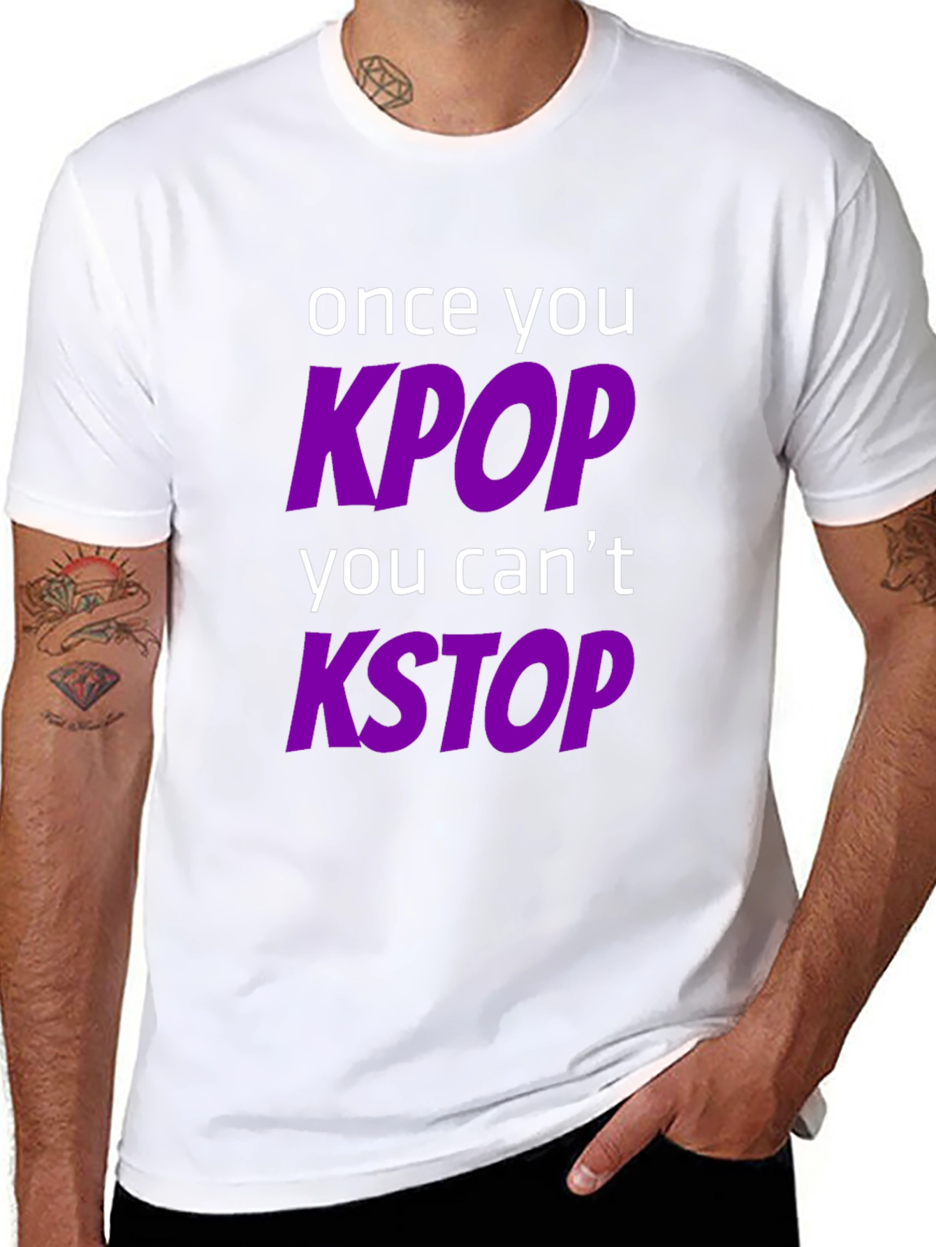 KPOP & KSTOP T-Shirt - Trendy Music Fan Apparel