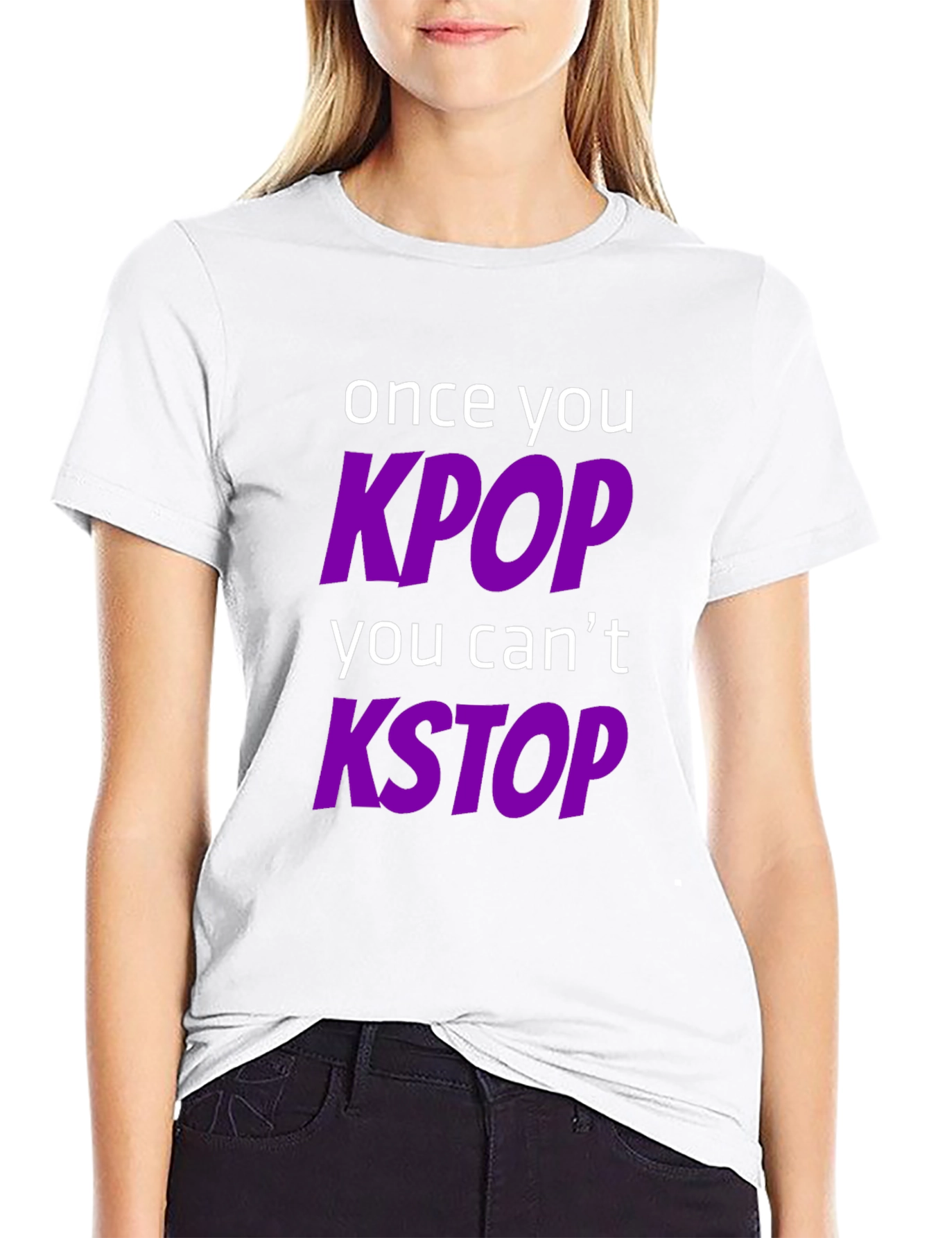 KPOP & KSTOP T-Shirt - Trendy Music Fan Apparel