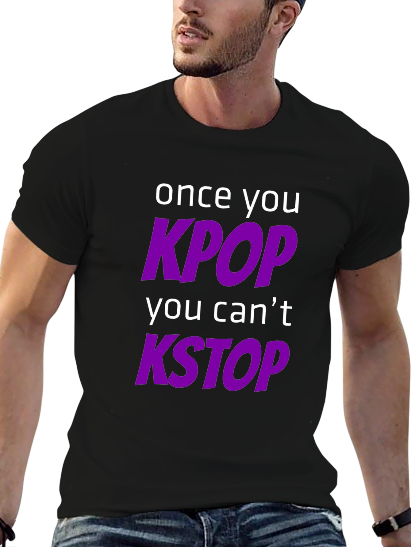 KPOP & KSTOP T-Shirt - Trendy Music Fan Apparel