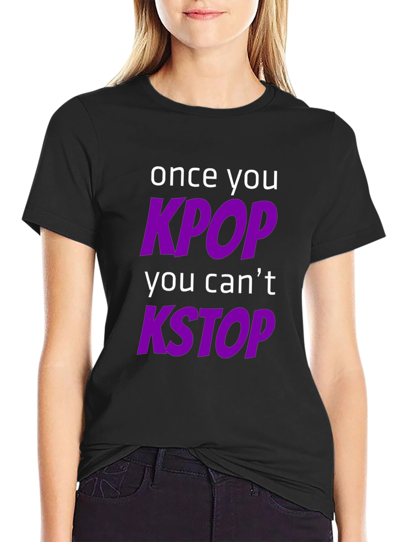 KPOP & KSTOP T-Shirt - Trendy Music Fan Apparel