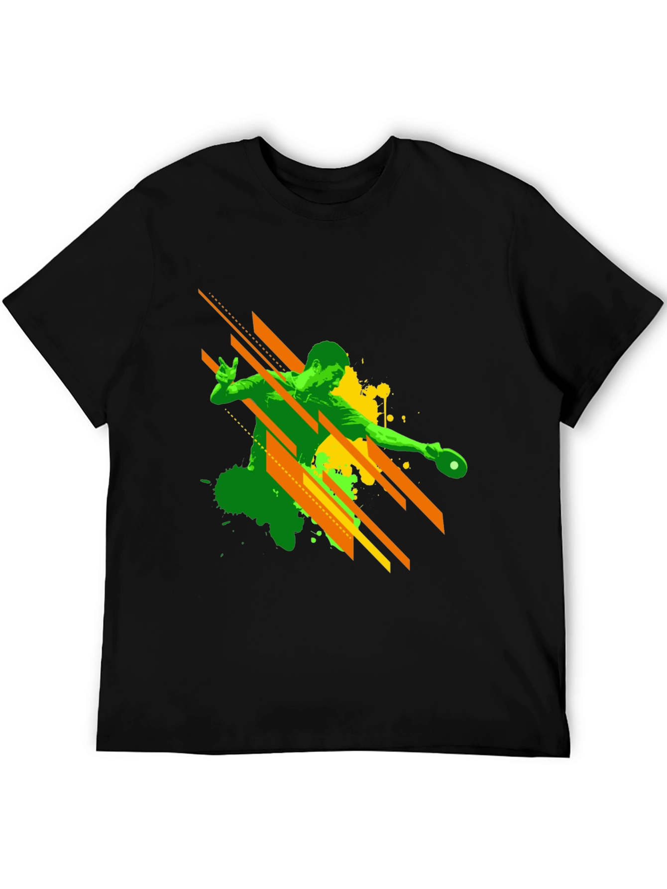 Cool Table Tennis Player Graphic T-Shirt
