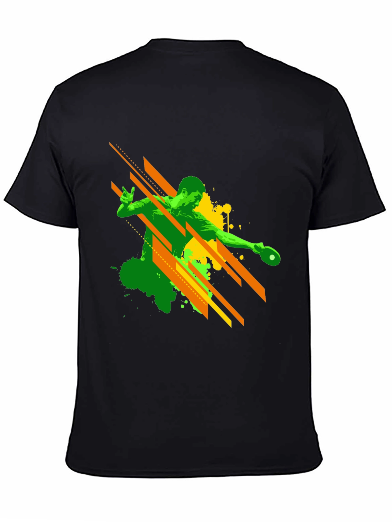 Cool Table Tennis Player Graphic T-Shirt