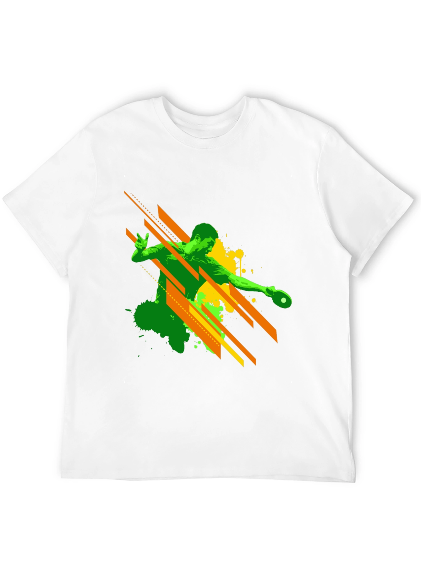 Cool Table Tennis Player Graphic T-Shirt