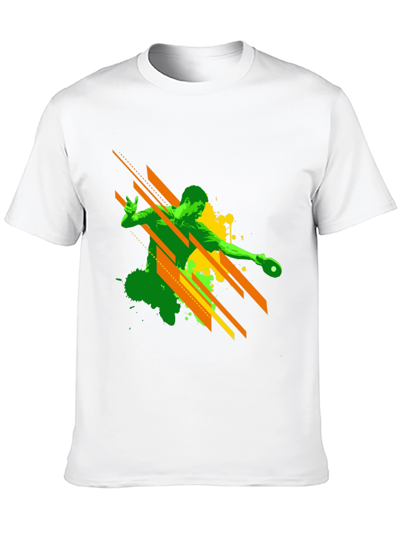 Cool Table Tennis Player Graphic T-Shirt