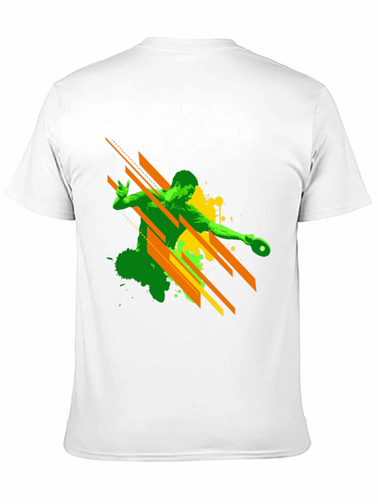 Cool Table Tennis Player Graphic T-Shirt