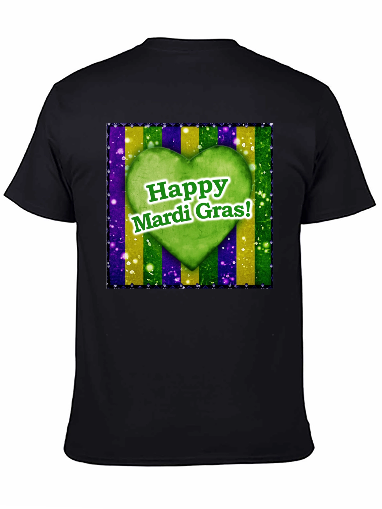 Happy Mardi Gras Heart T-Shirt