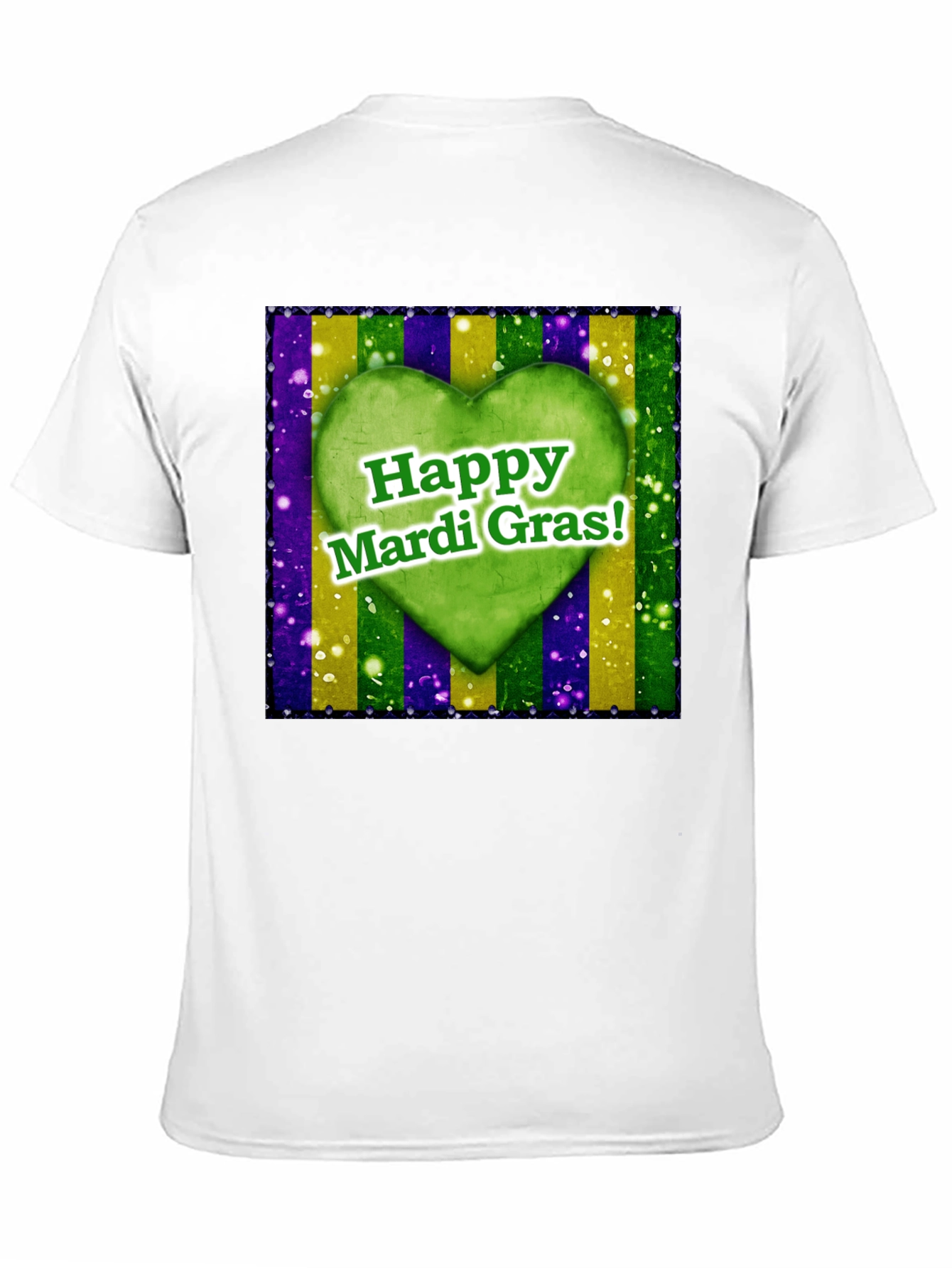 Happy Mardi Gras Heart T-Shirt