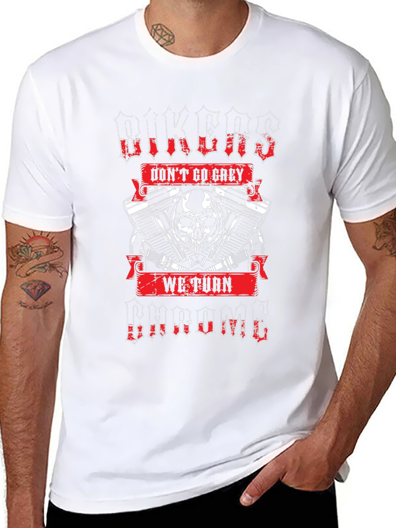 Bikers Dont Go Grey T-Shirt