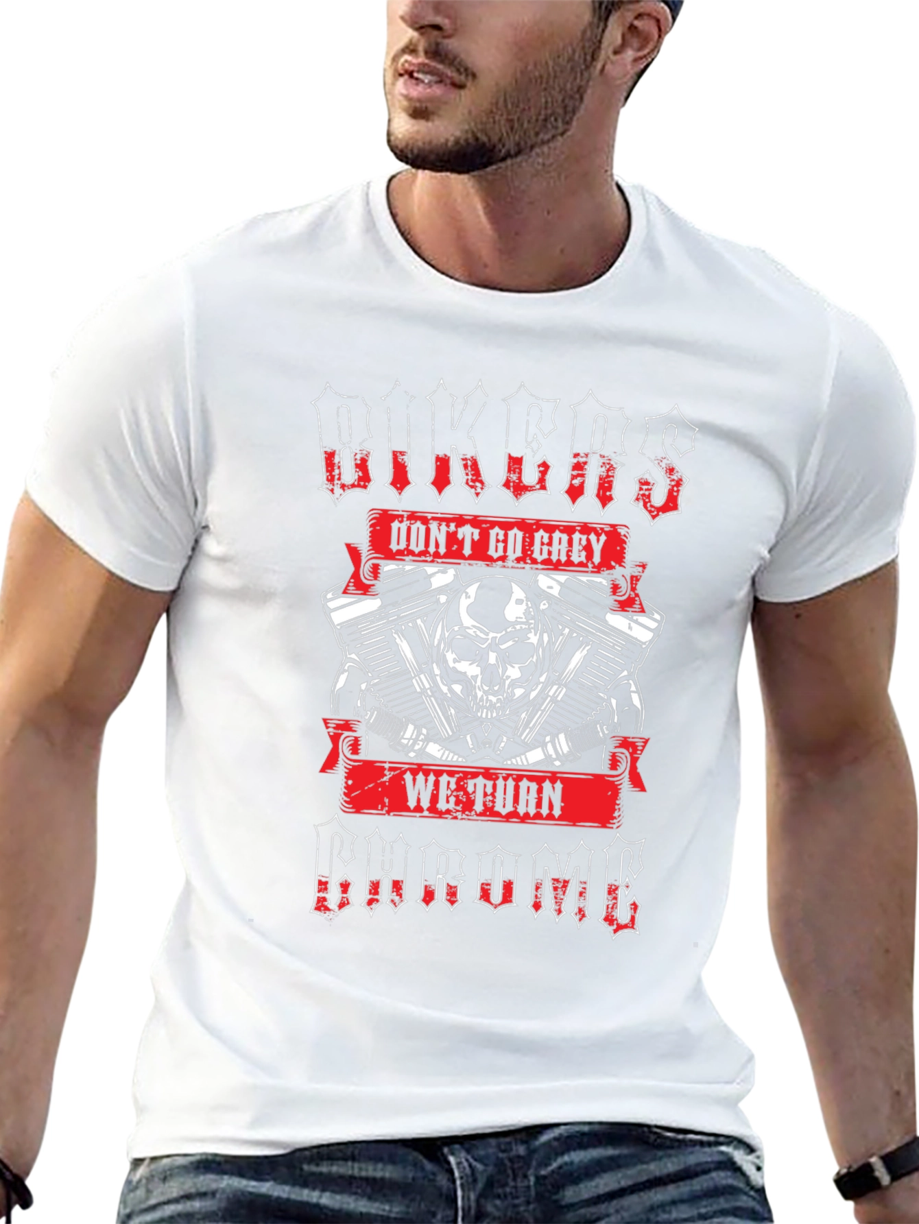 Bikers Dont Go Grey T-Shirt