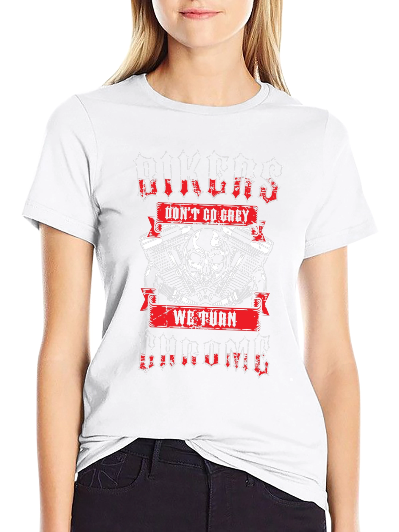 Bikers Dont Go Grey T-Shirt