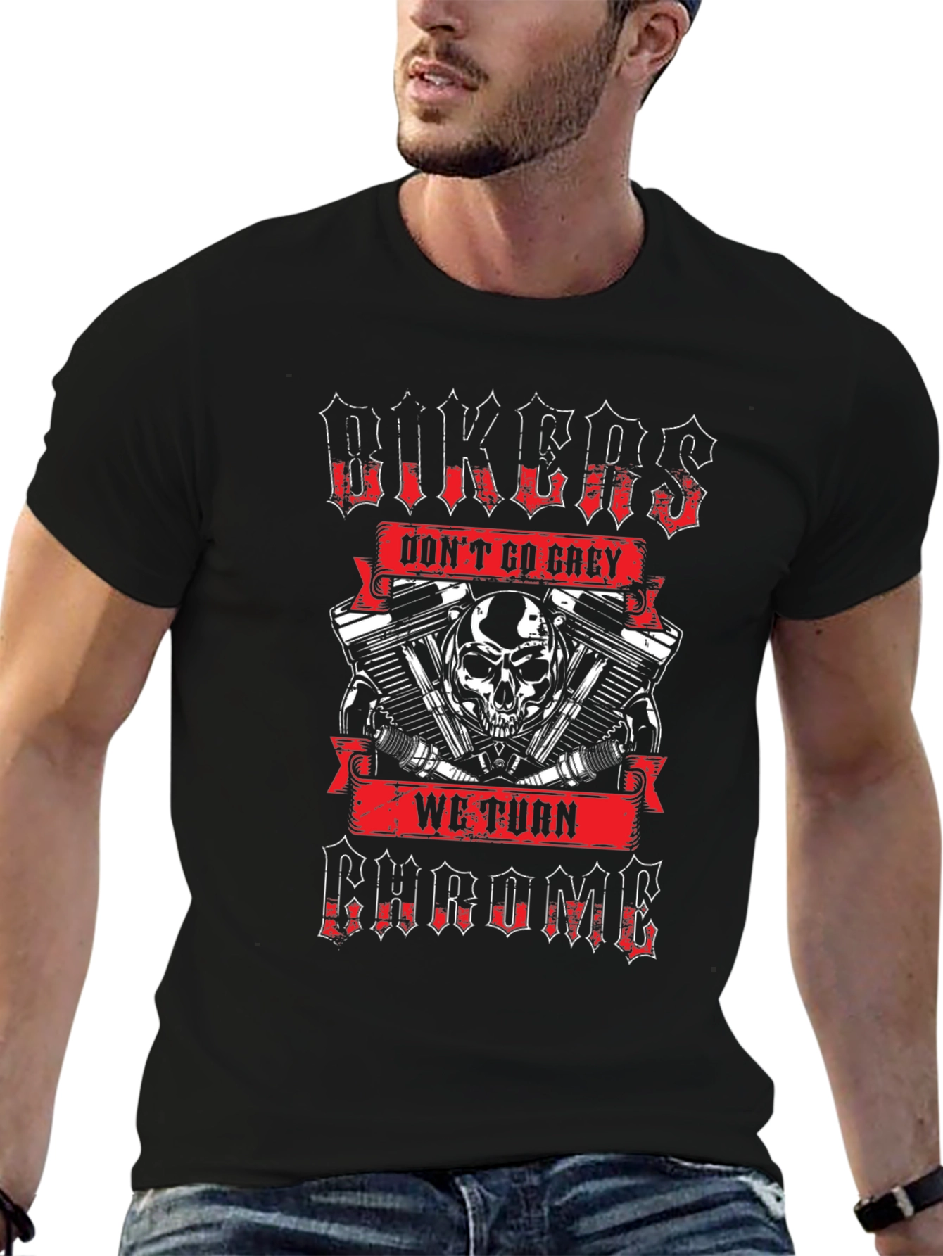 Bikers Dont Go Grey T-Shirt