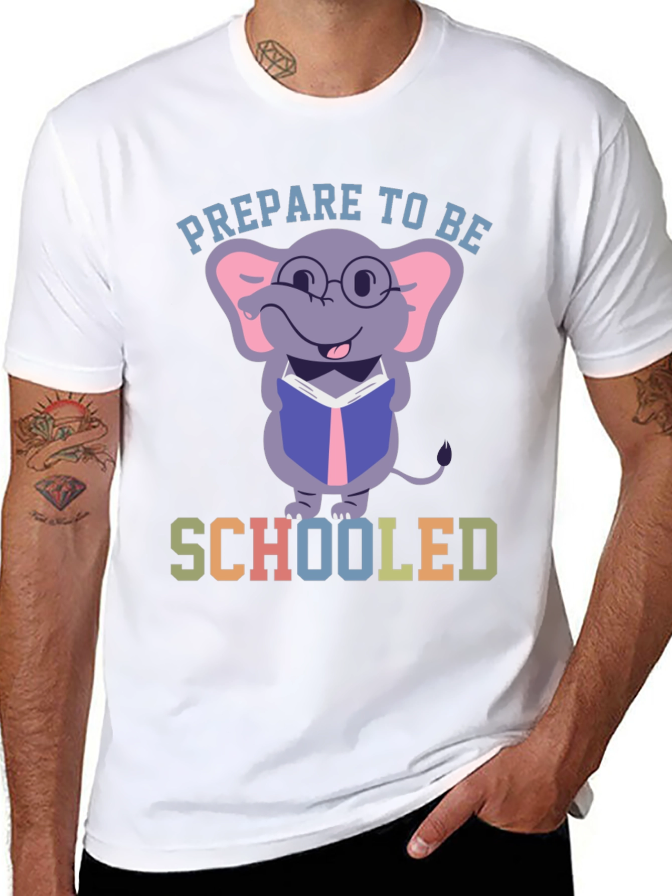 Schooled Elephant T-Shirt - Back to School