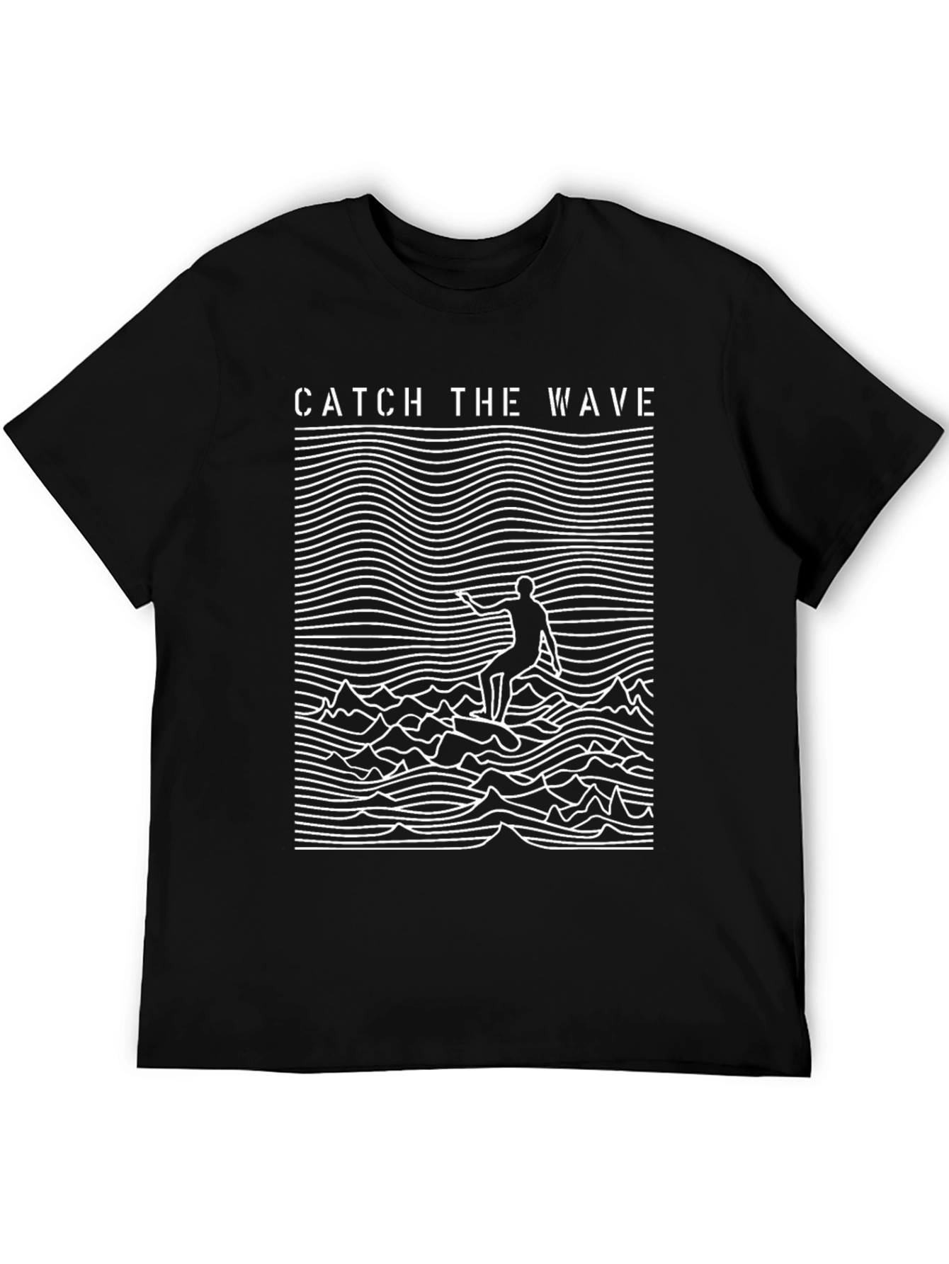 Catch the Wave Graphic Tee - Black