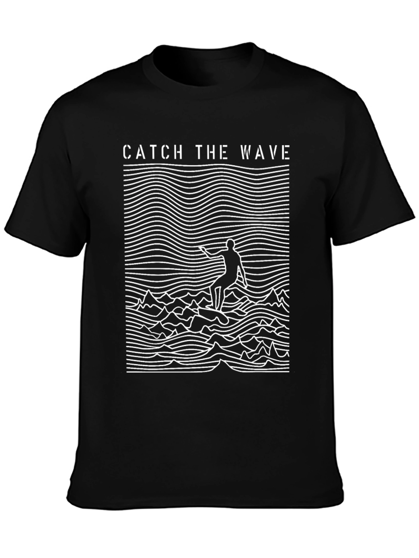 Catch the Wave Graphic Tee - Black
