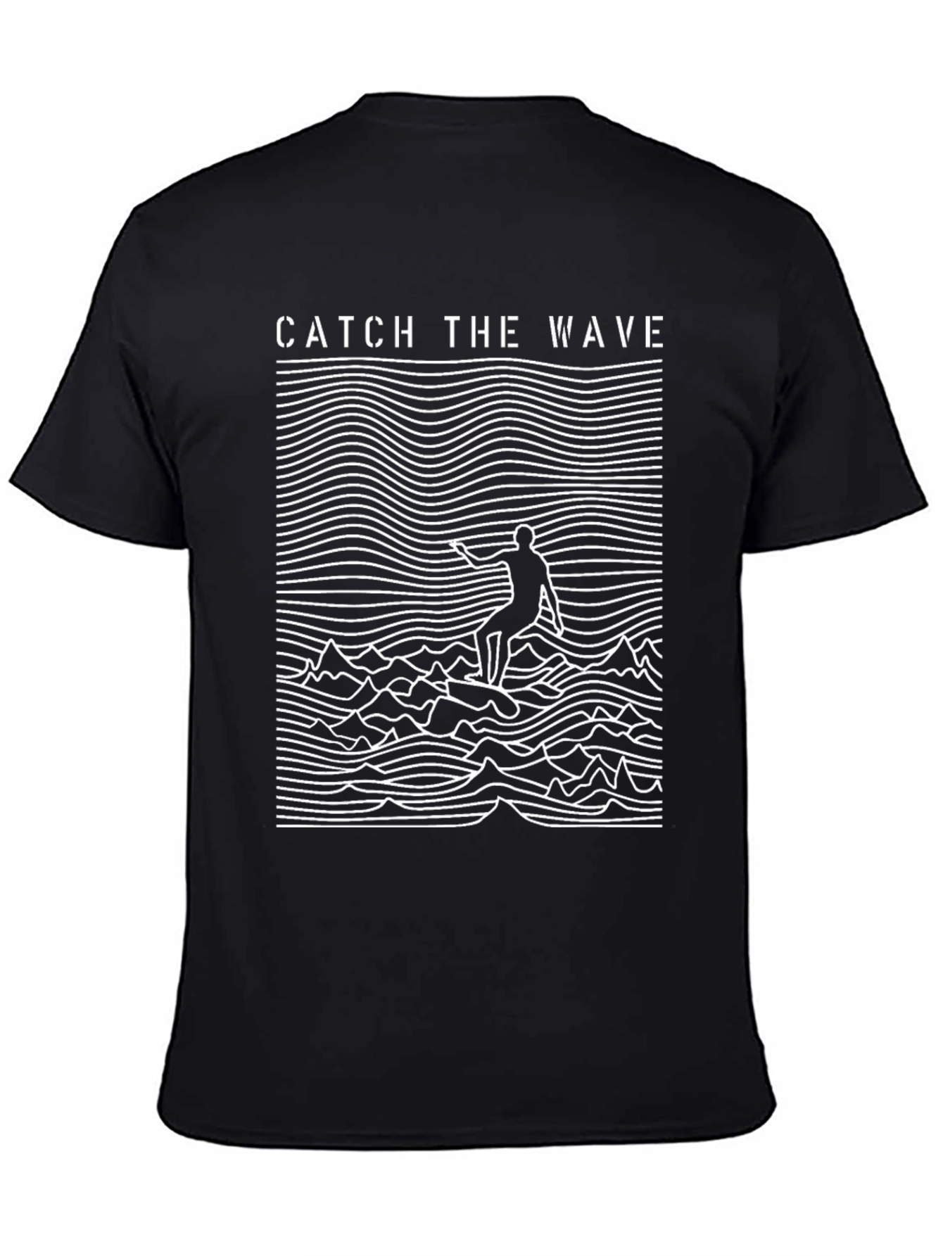 Catch the Wave Graphic Tee - Black