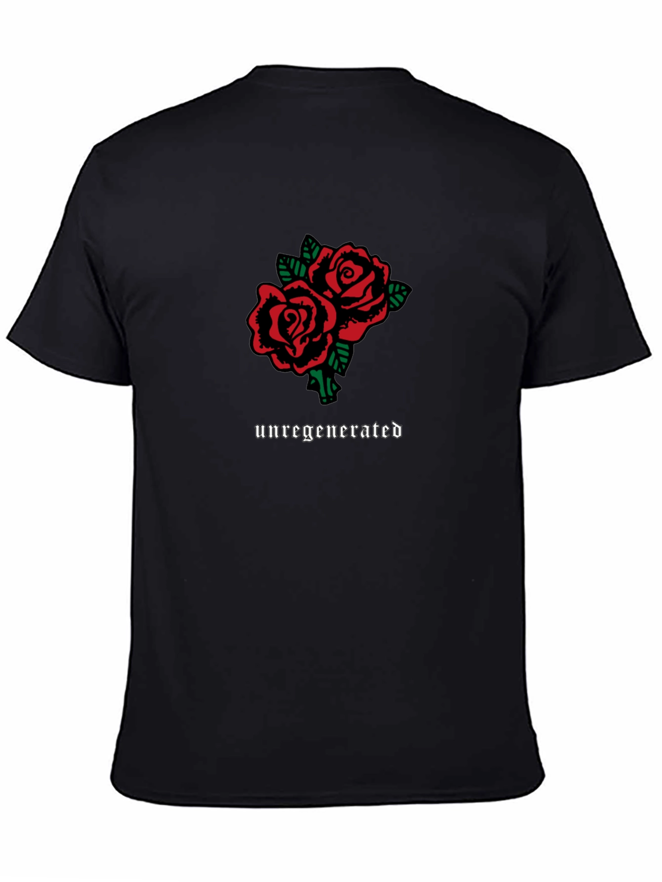 Unregenerated Roses Graphic Tee - Black