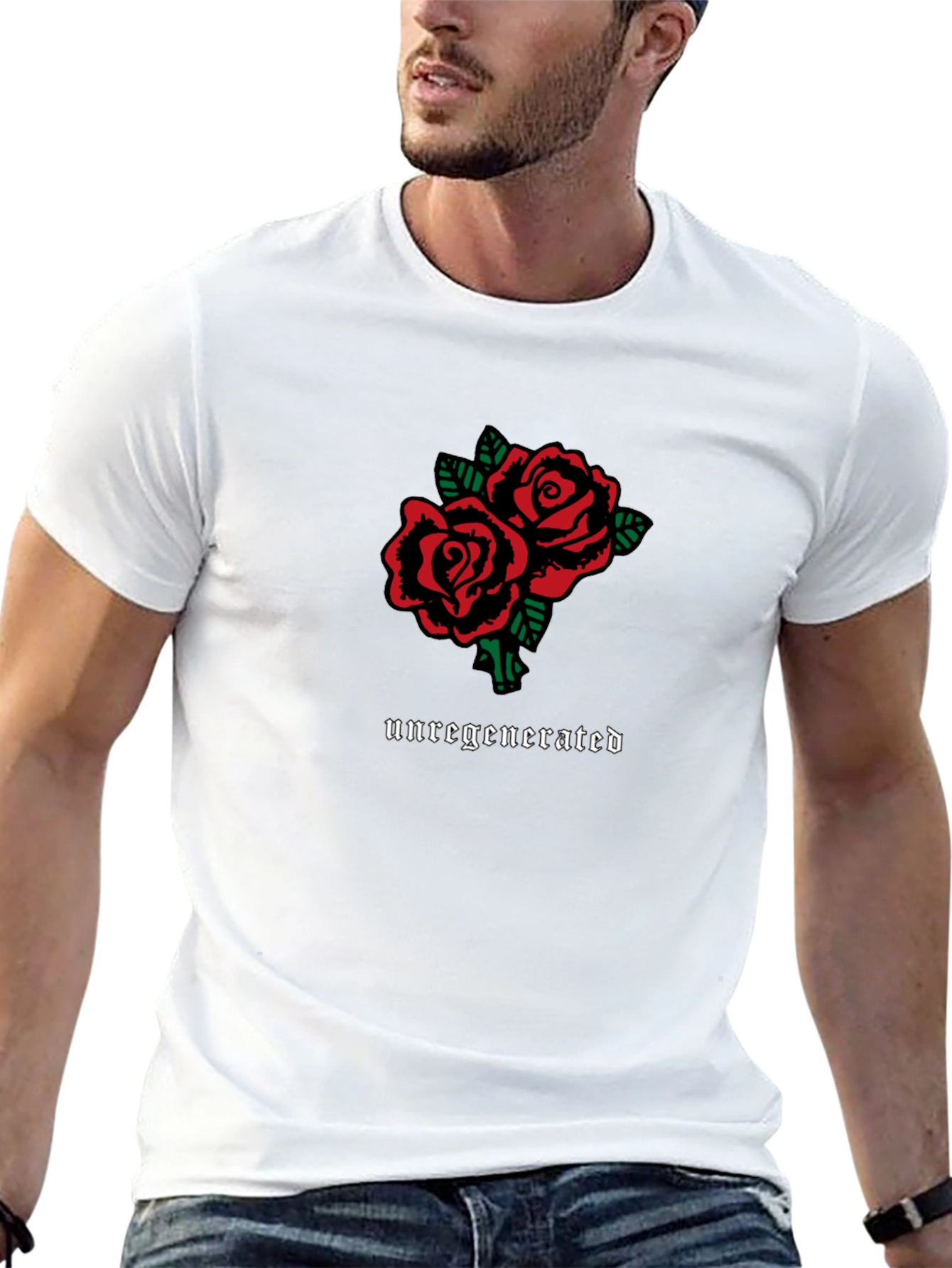 Unregenerated Roses Graphic Tee - Black