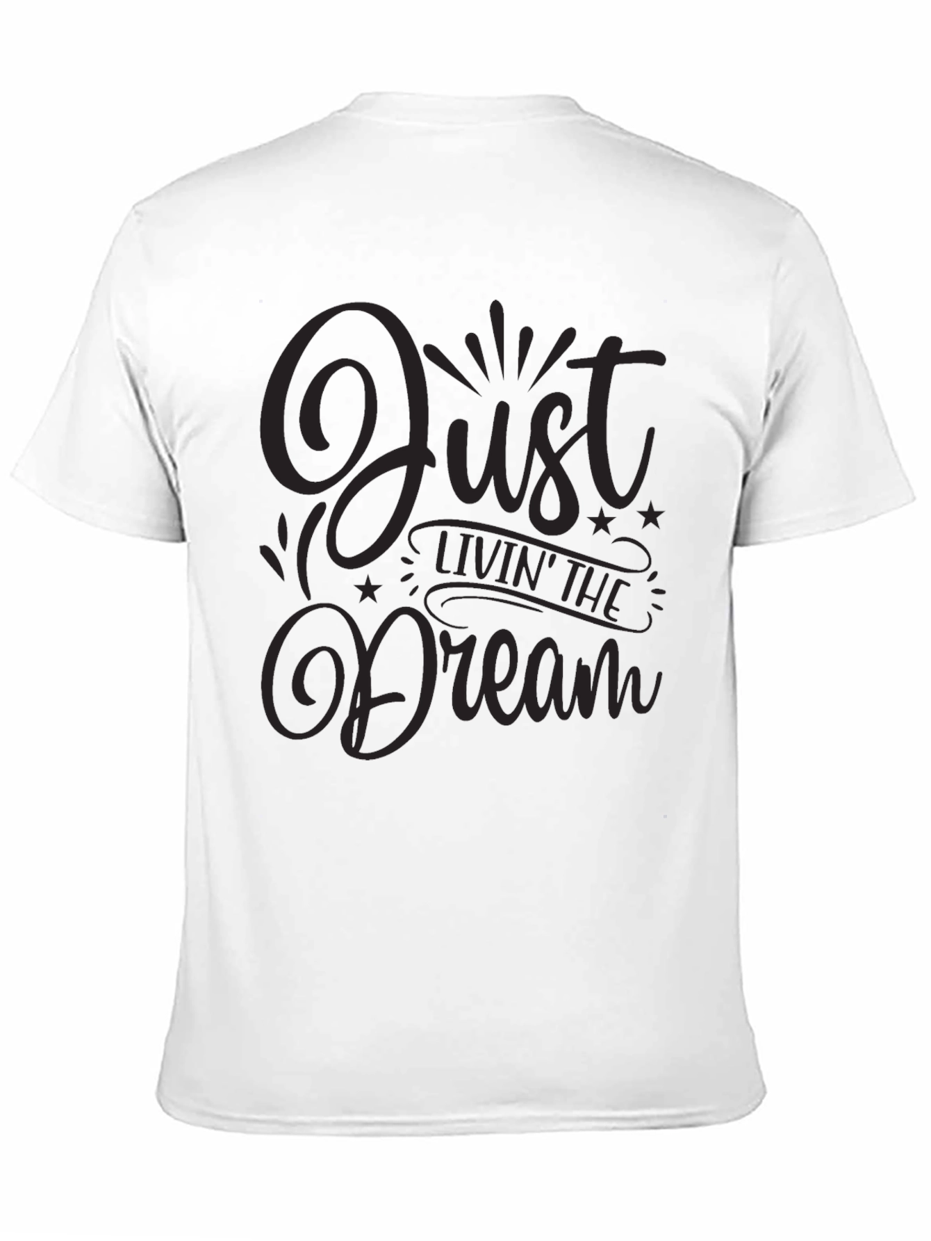 Just Livin the Dream Black Graphic Tee