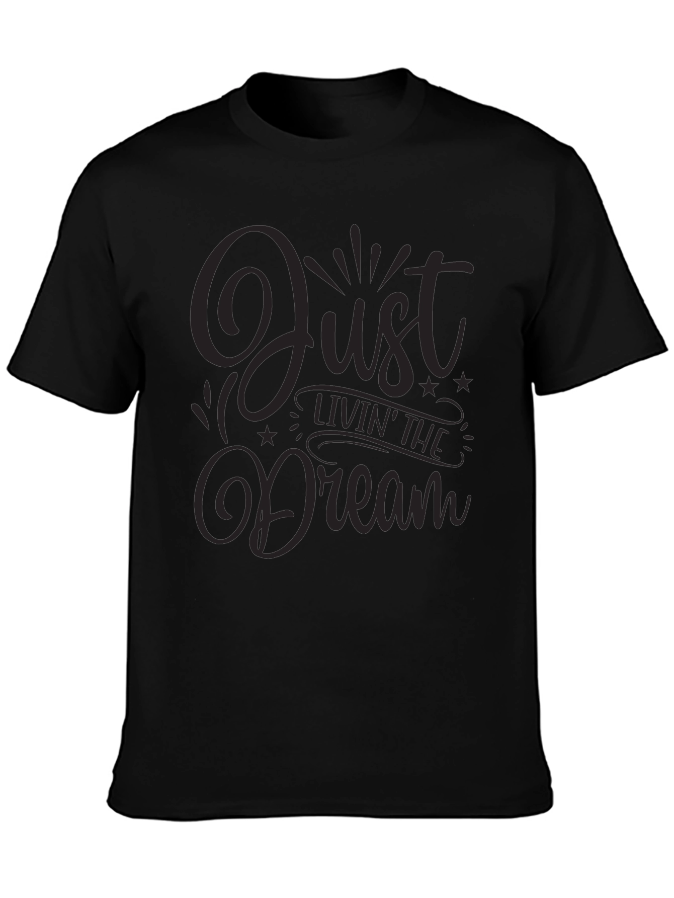 Just Livin the Dream Black Graphic Tee