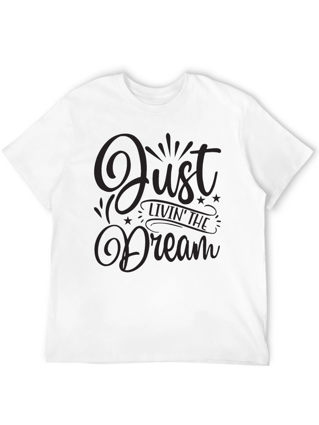 Just Livin the Dream Black Graphic Tee