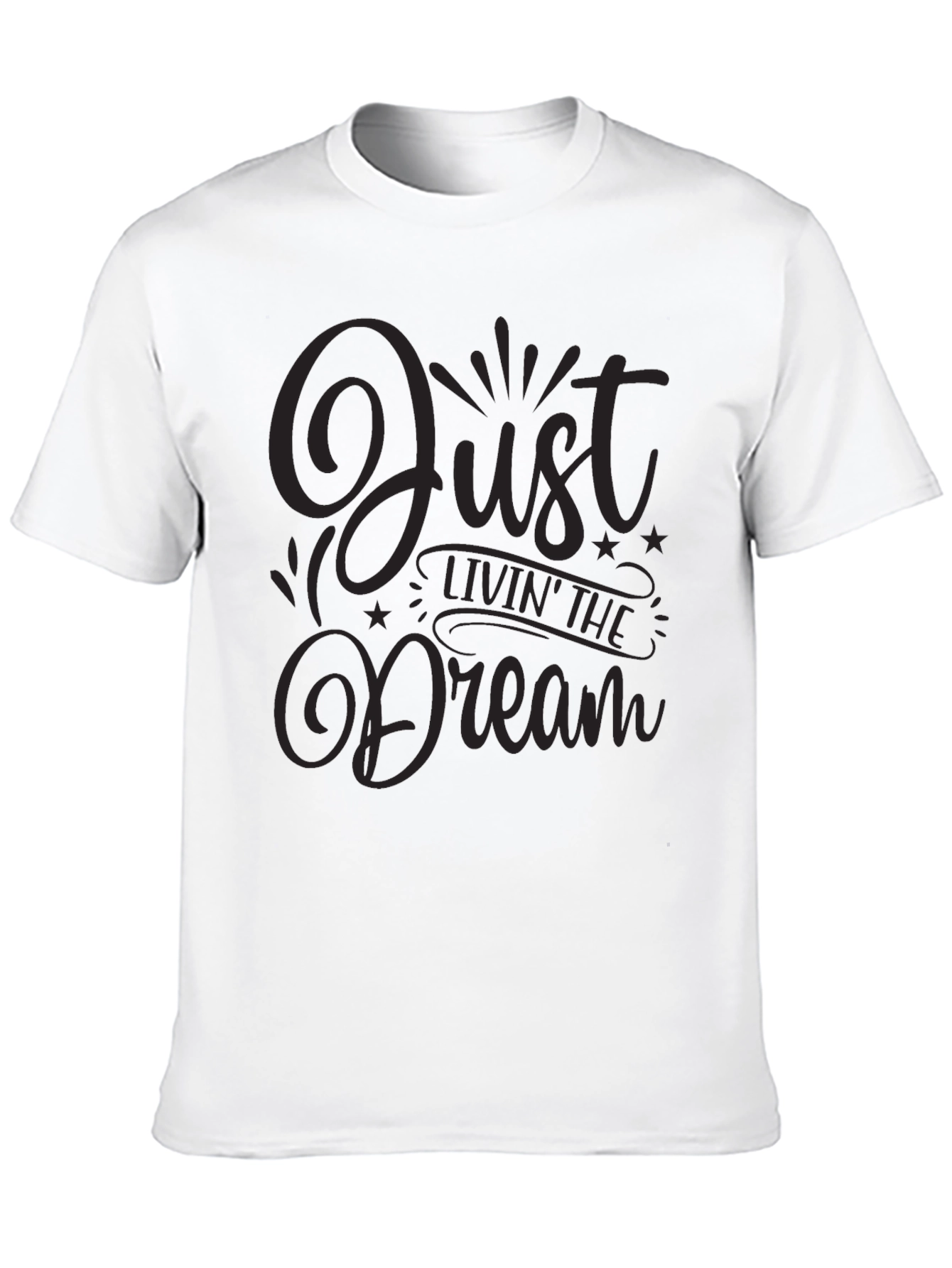 Just Livin the Dream Black Graphic Tee