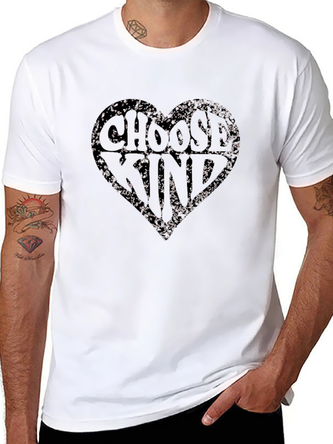Choose Kind Heart Graphic T-Shirt