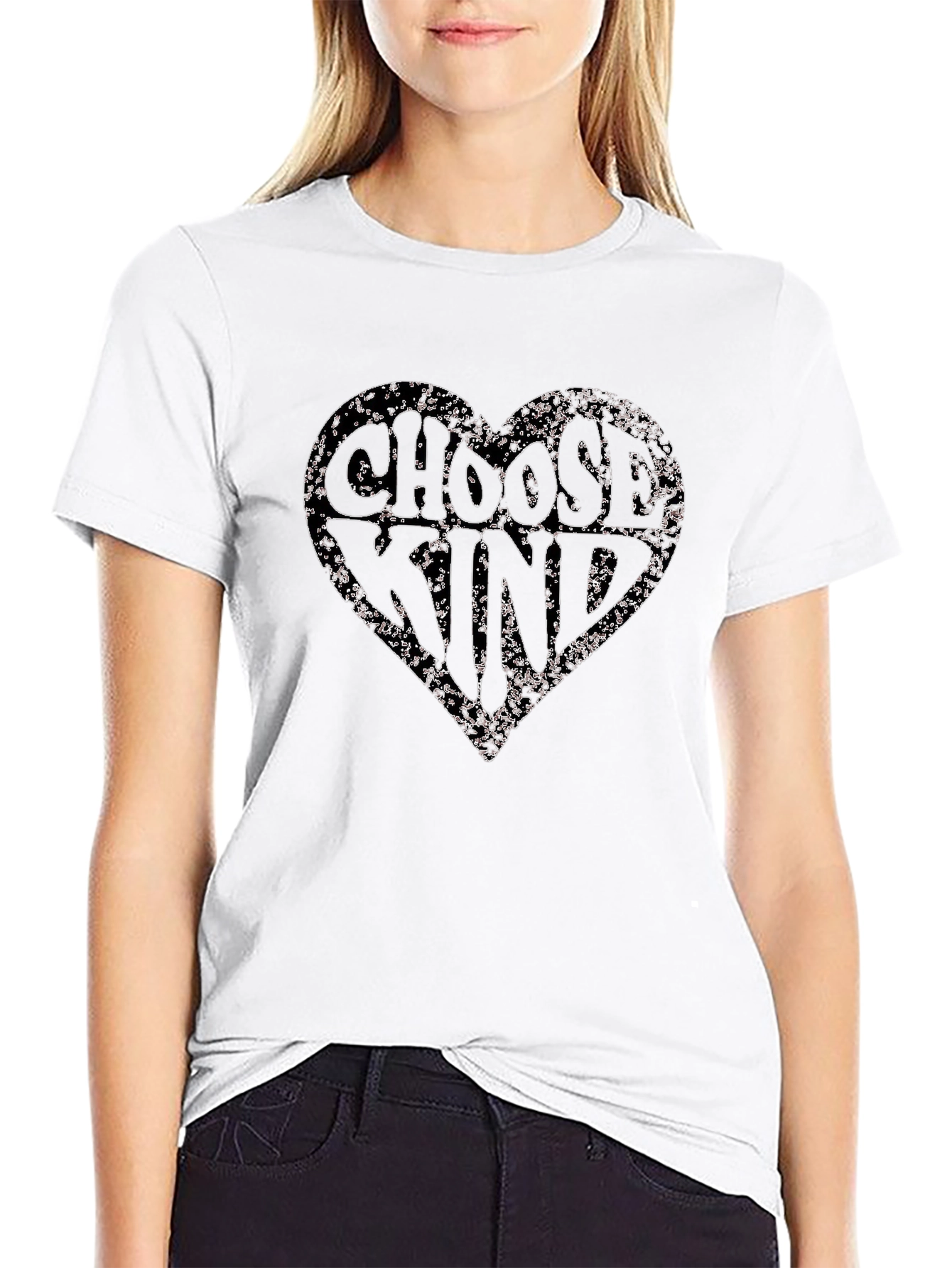 Choose Kind Heart Graphic T-Shirt