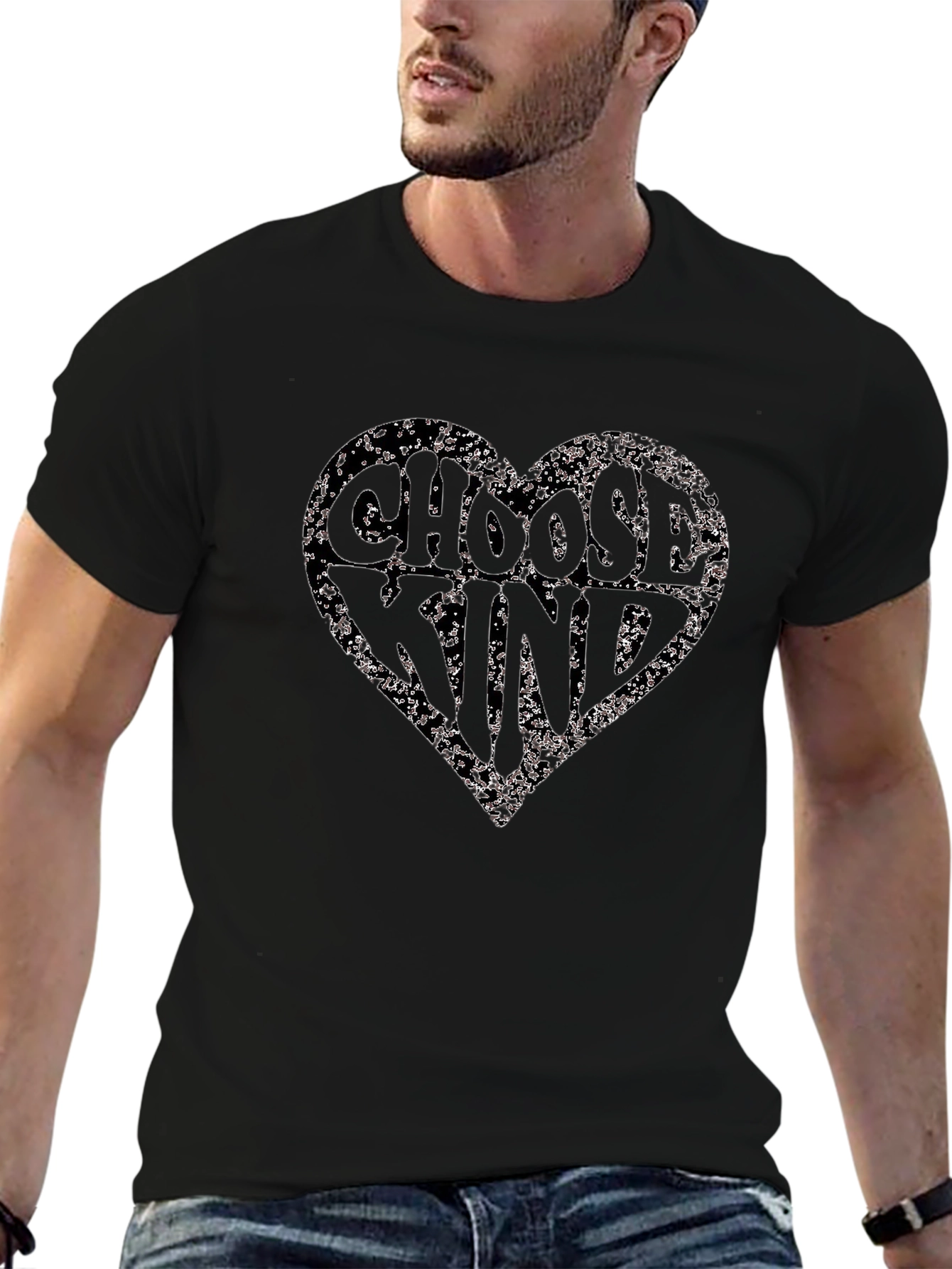 Choose Kind Heart Graphic T-Shirt