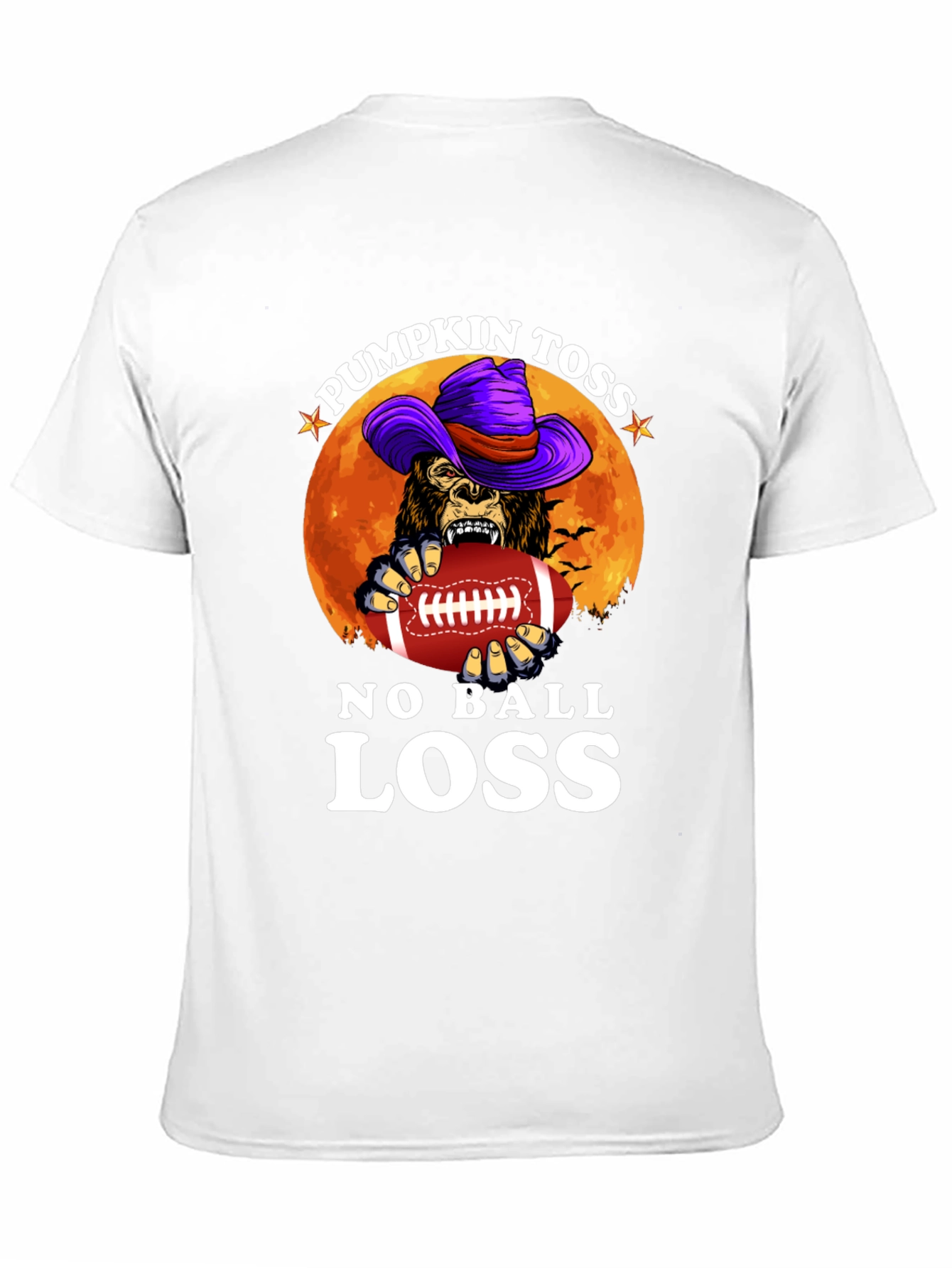 Pumpkin Toss No Ball Loss Halloween Graphic Tee