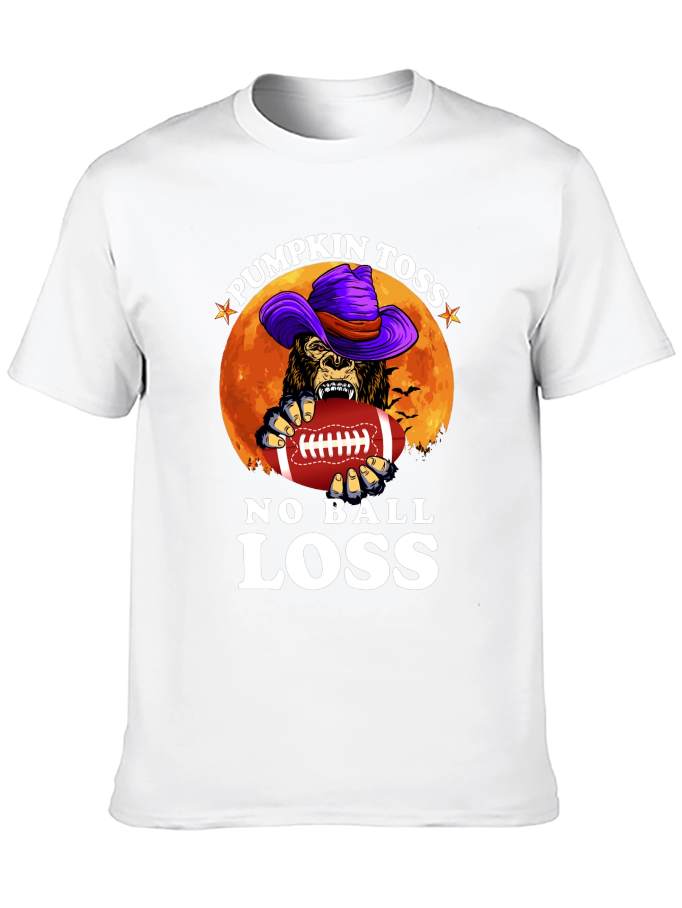 Pumpkin Toss No Ball Loss Halloween Graphic Tee
