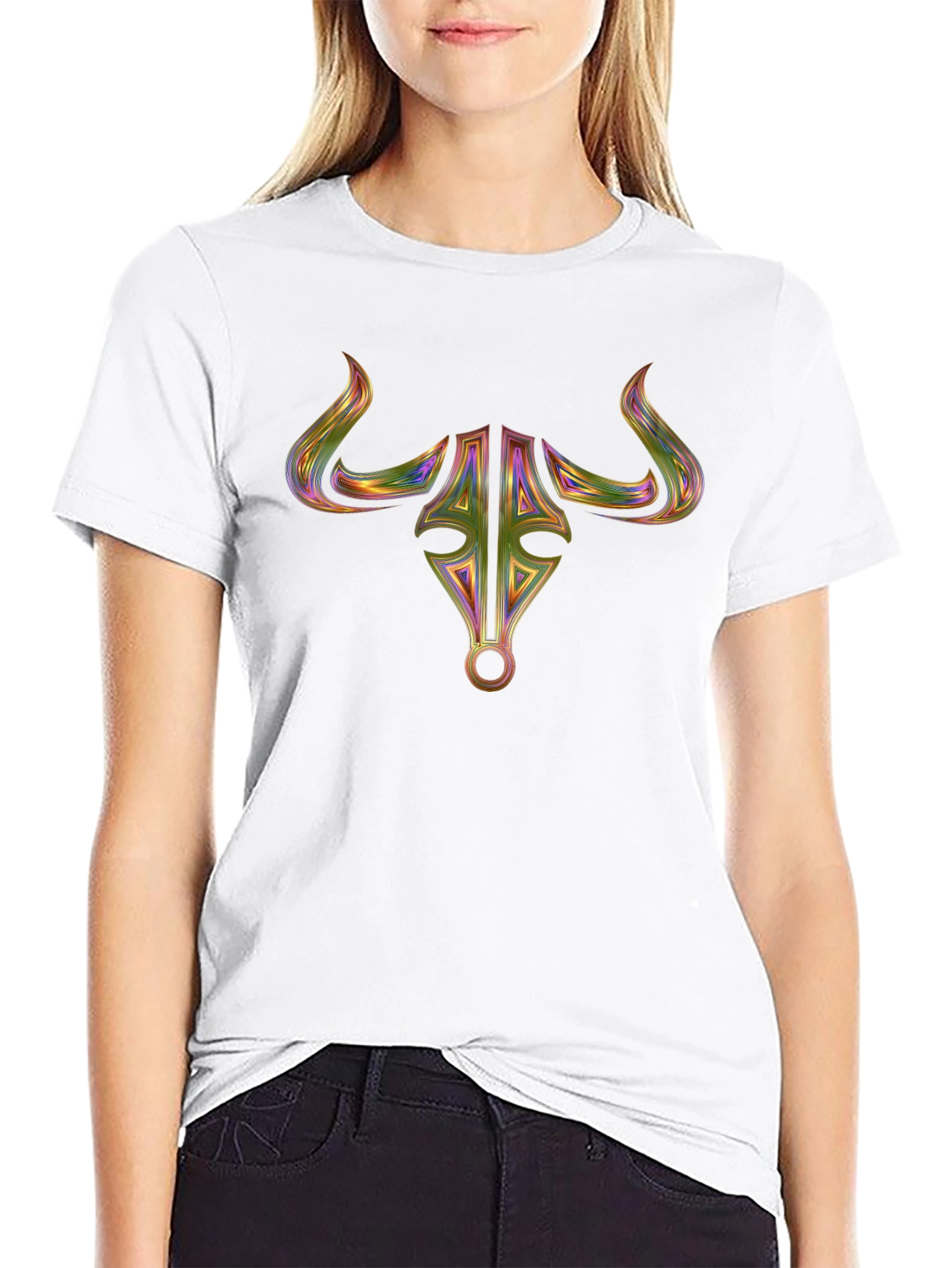 Abstract Bull T-Shirt - Modern Graphic Tee