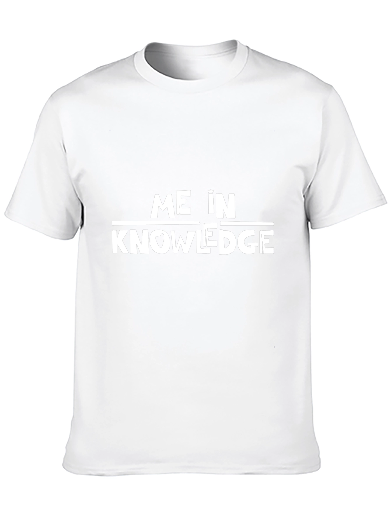 Me in Knowledge Black T-Shirt