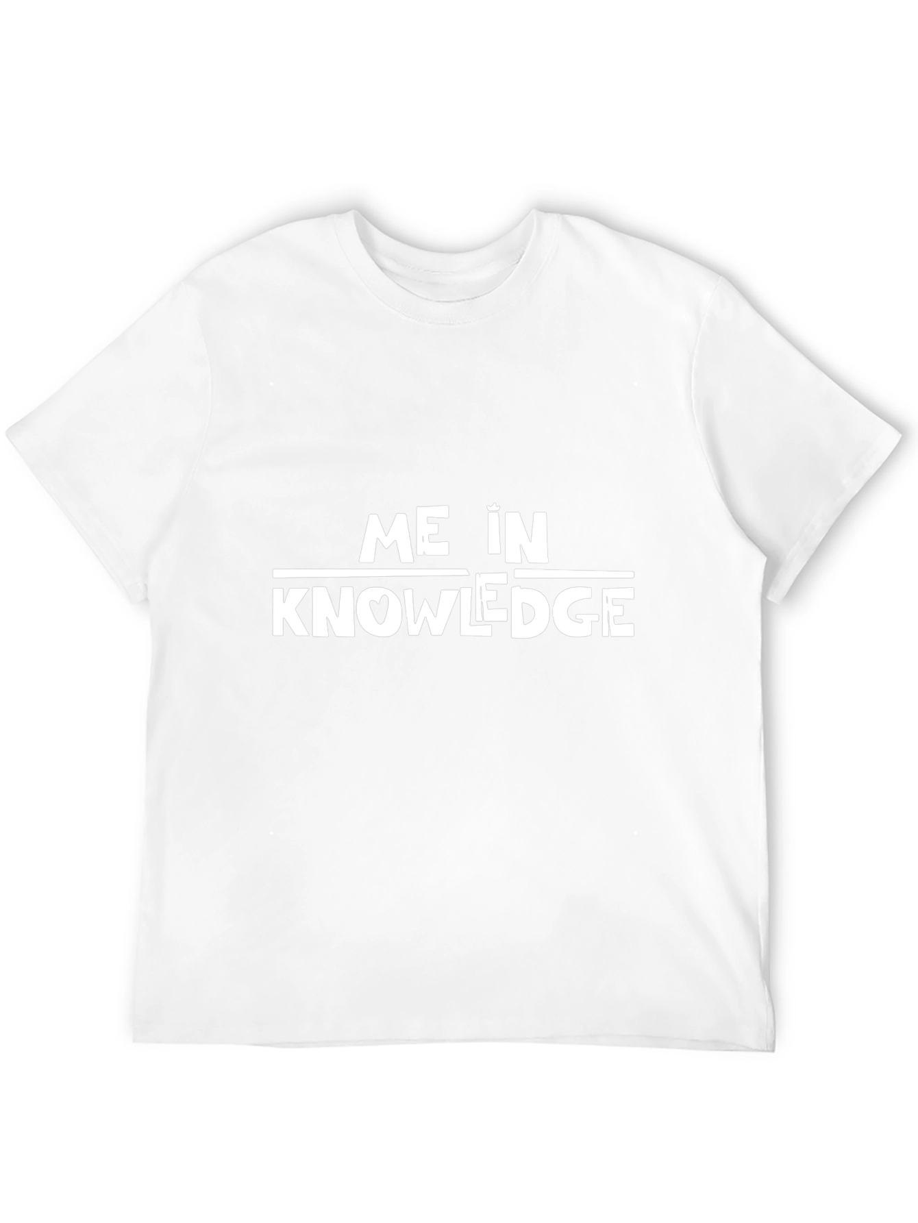 Me in Knowledge Black T-Shirt