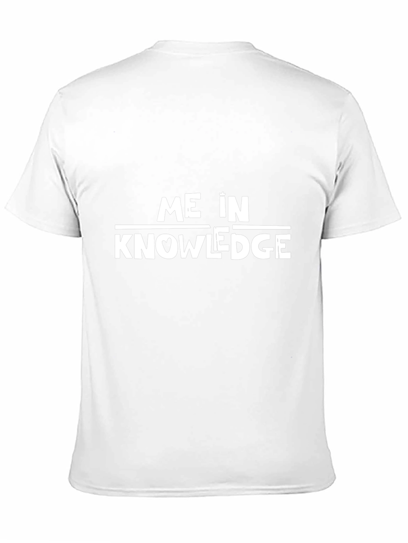 Me in Knowledge Black T-Shirt