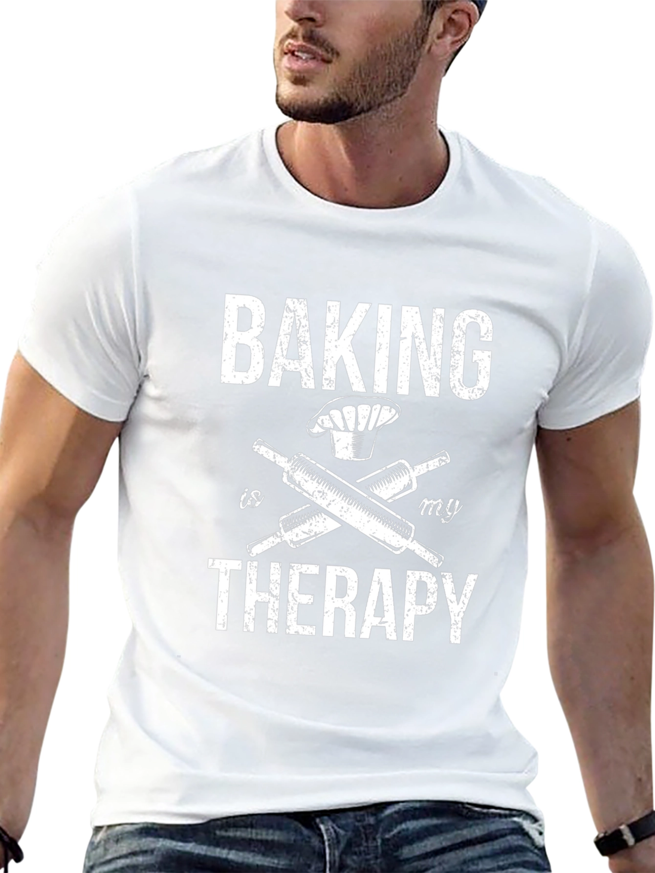 Baking is My Therapy Graphic T-Shirt