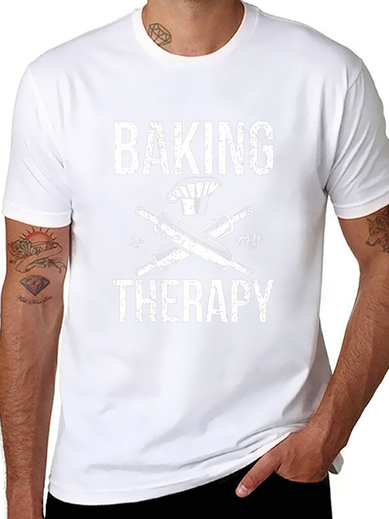 Baking is My Therapy Graphic T-Shirt