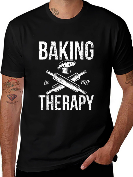 Baking is My Therapy Graphic T-Shirt