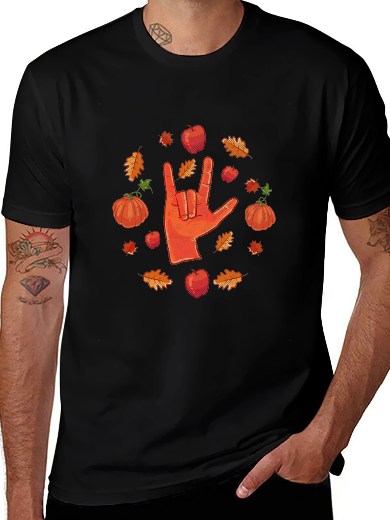 Fall I Love You Hand Sign T-Shirt