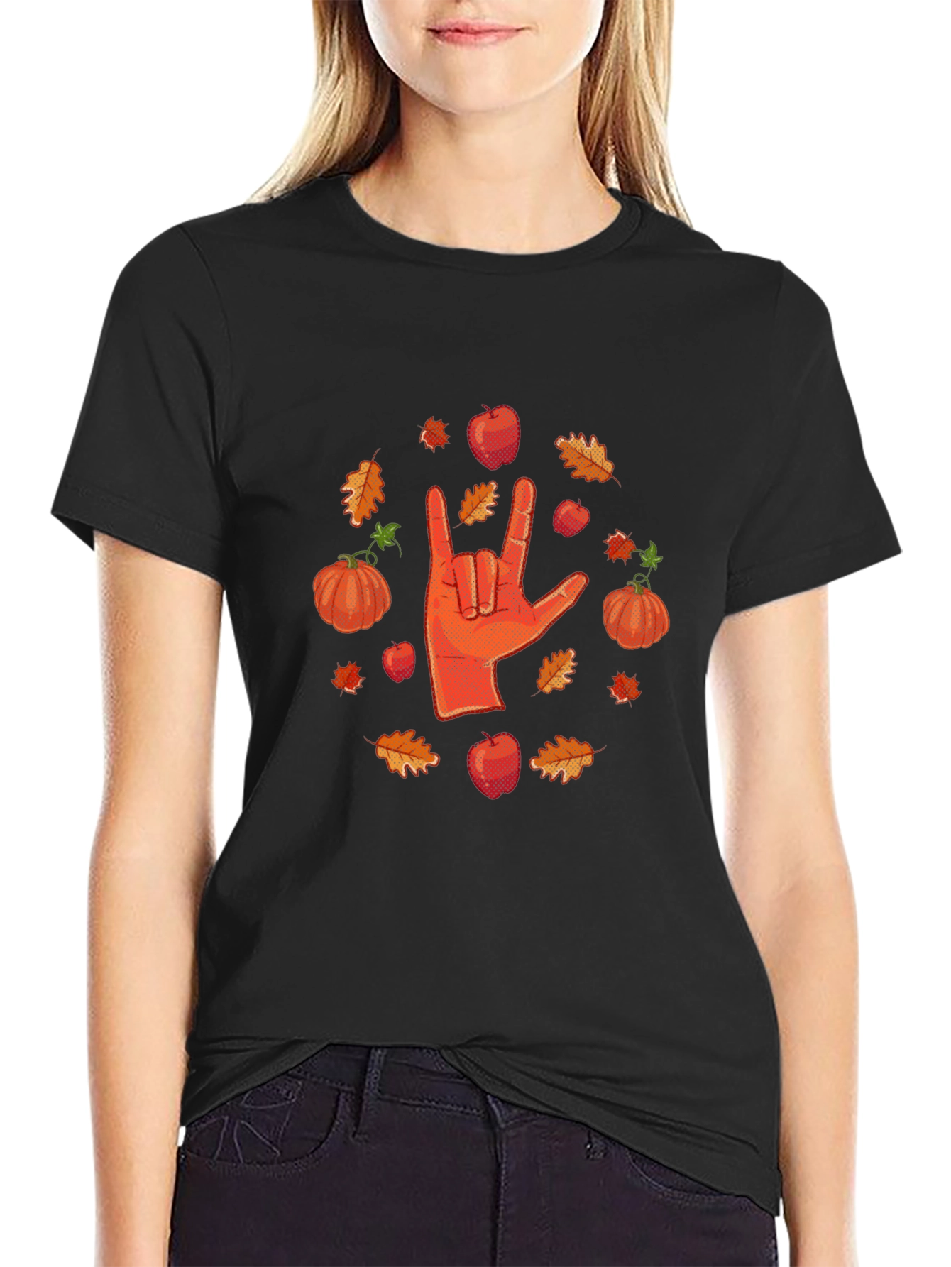 Fall I Love You Hand Sign T-Shirt