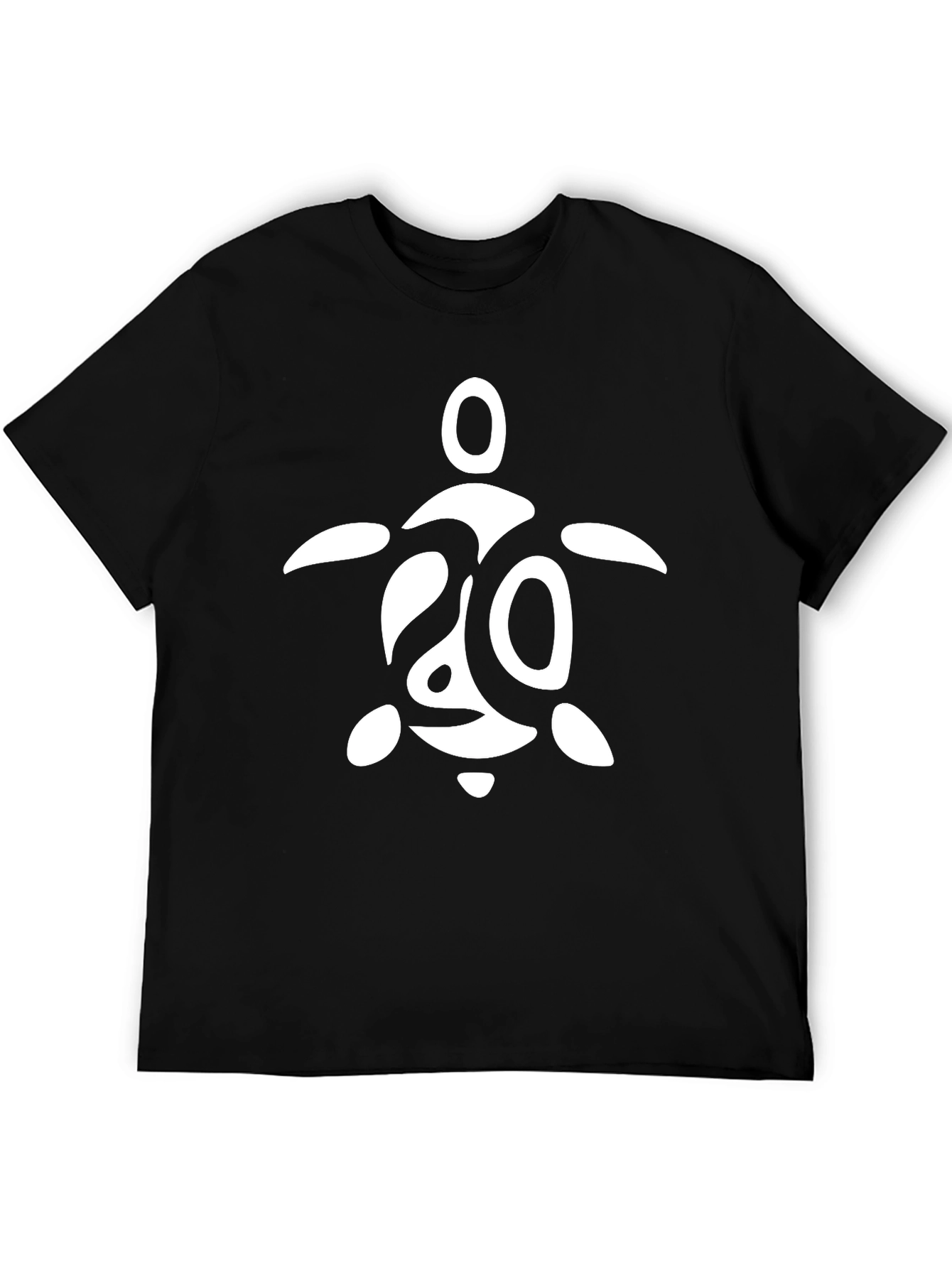 Turtle Graphic Tee - Black Cotton T-Shirt
