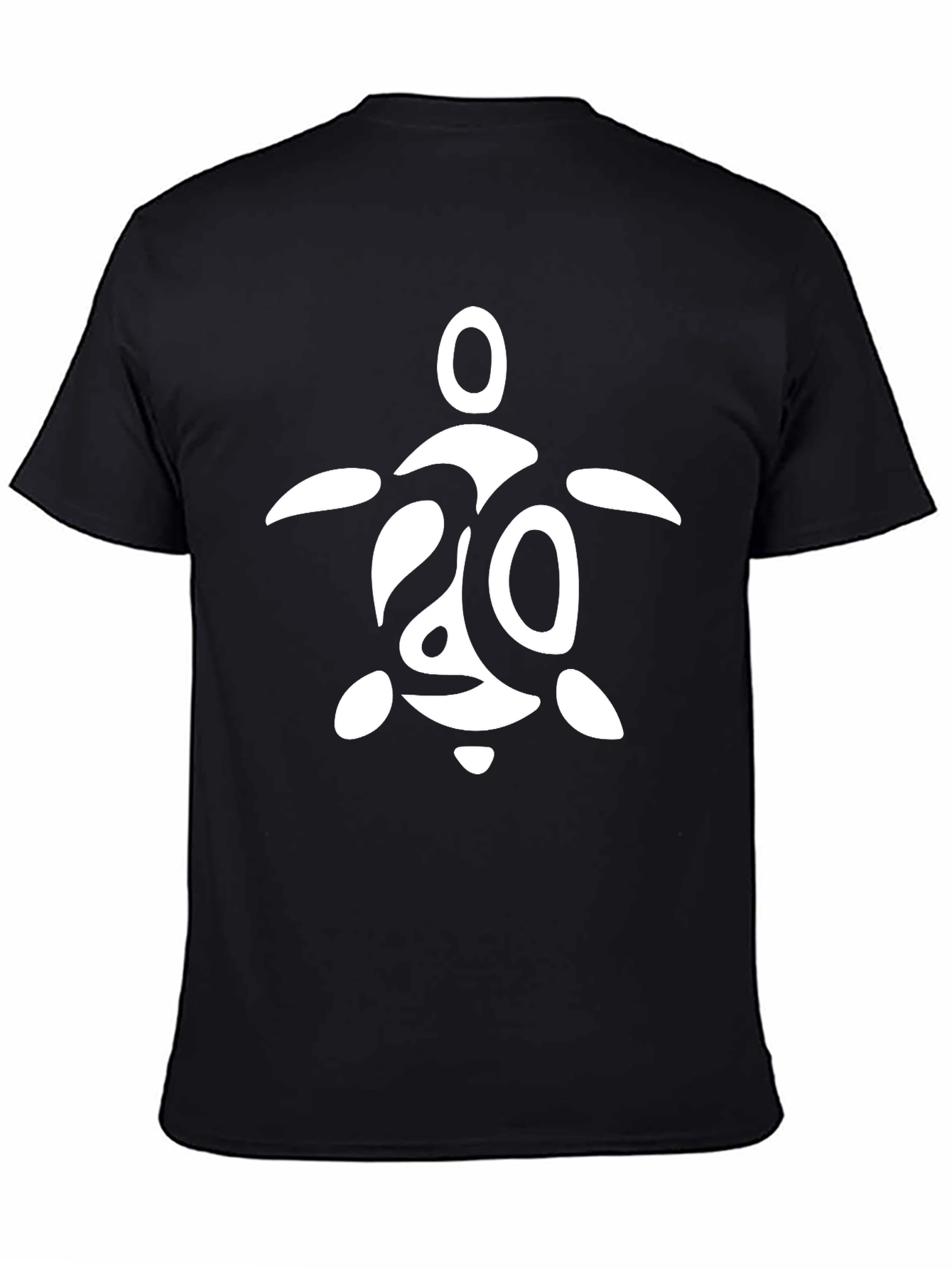 Turtle Graphic Tee - Black Cotton T-Shirt