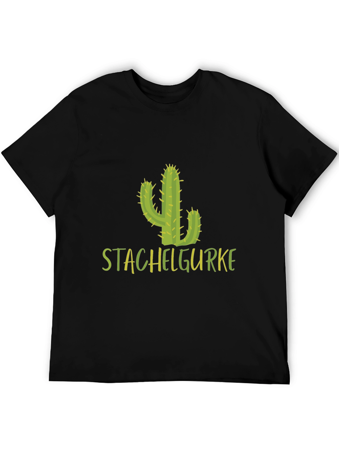 Stachelgurke Cactus T-Shirt - Black Cotton Tee