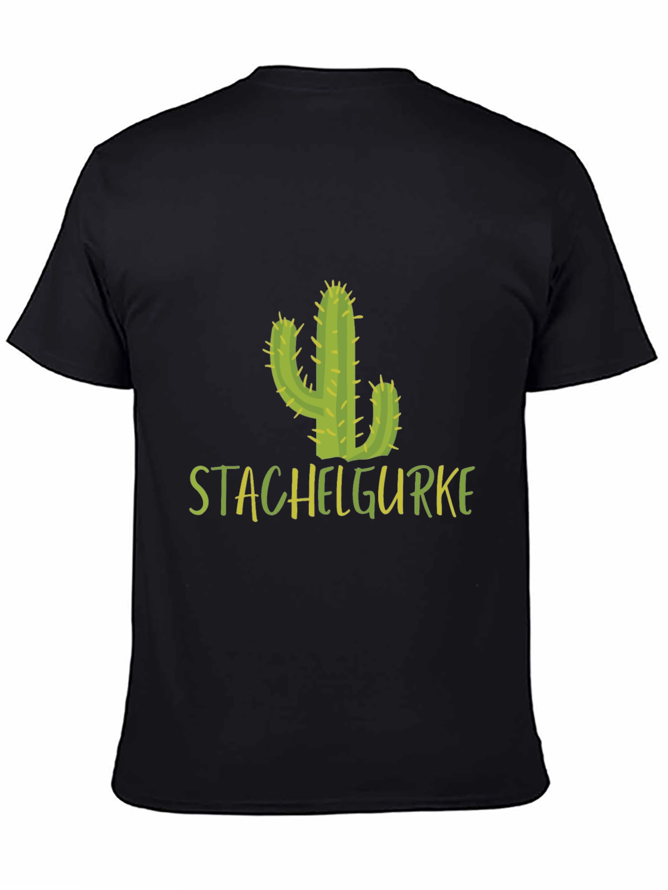 Stachelgurke Cactus T-Shirt - Black Cotton Tee