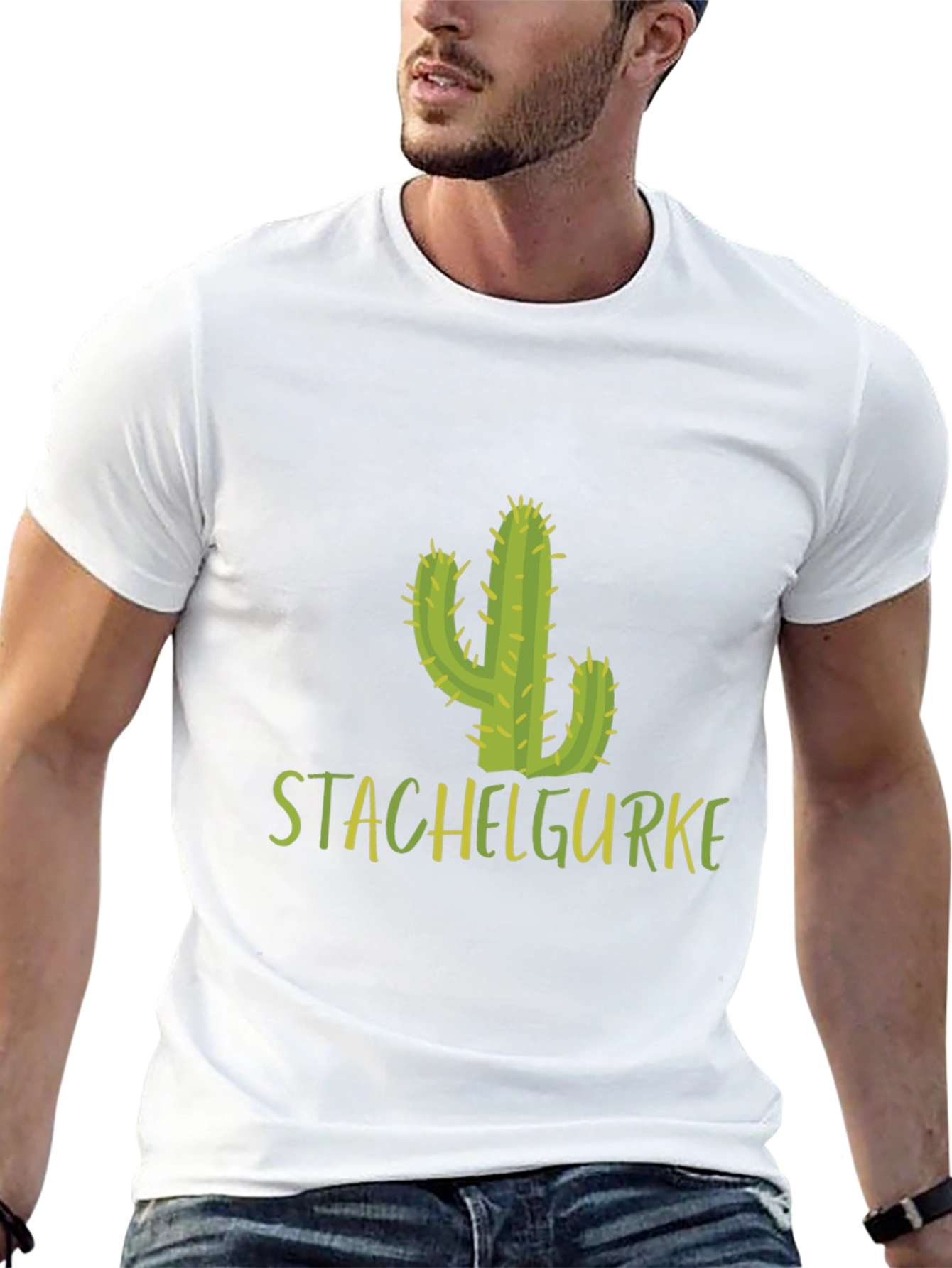 Stachelgurke Cactus T-Shirt - Black Cotton Tee