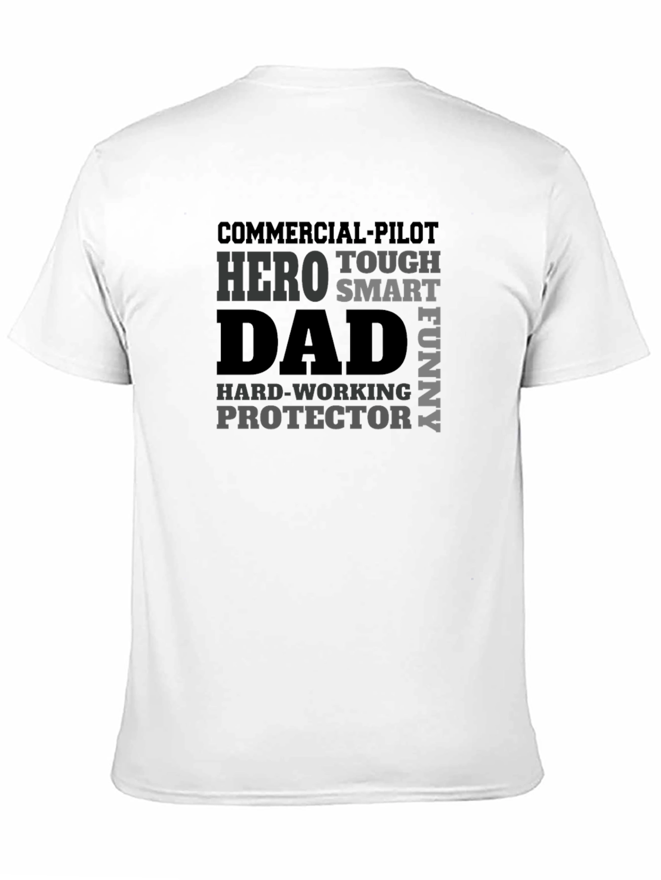 Hero Dad T-Shirt - Pilot Protector Funny Smart