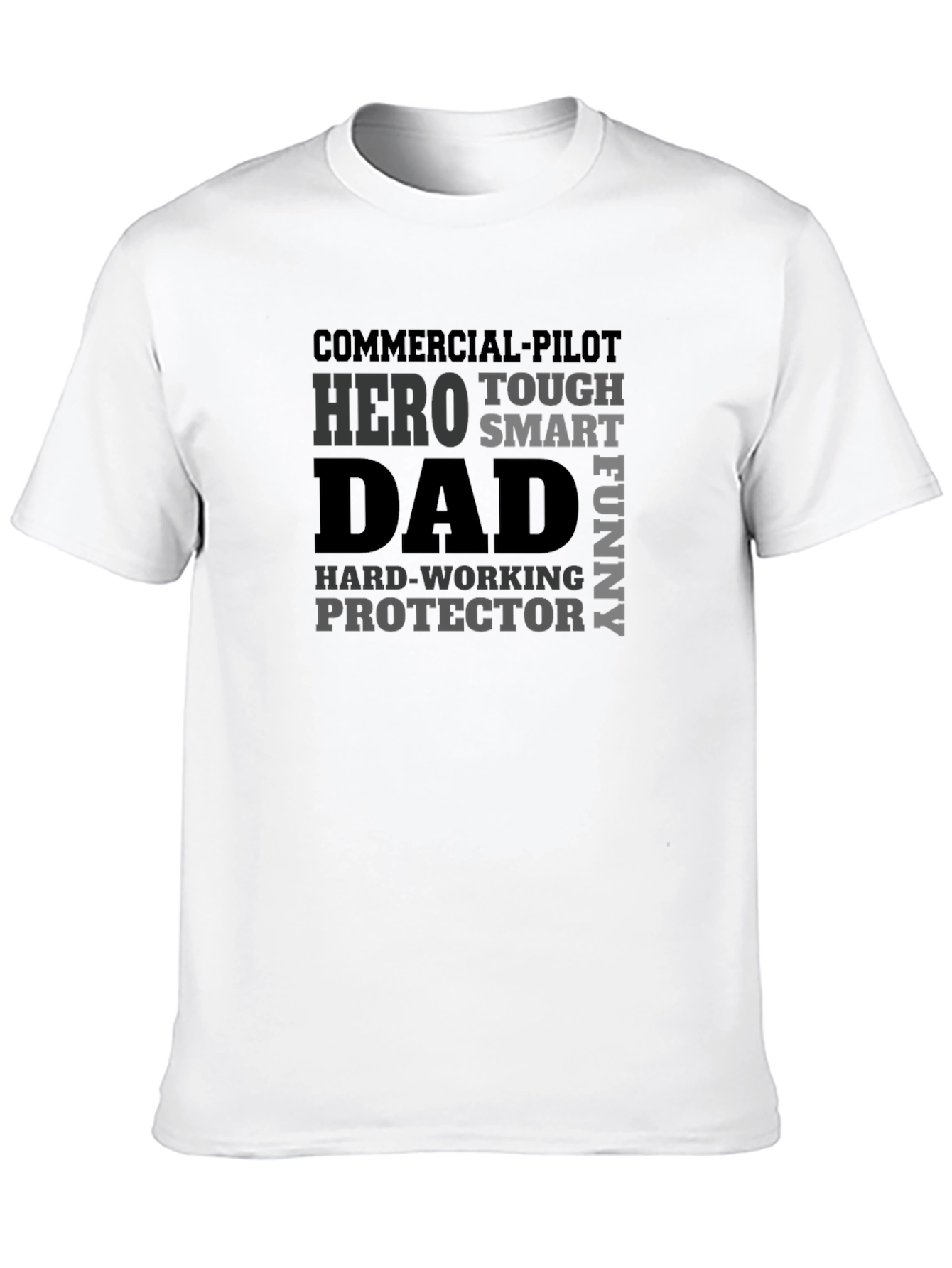 Hero Dad T-Shirt - Pilot Protector Funny Smart