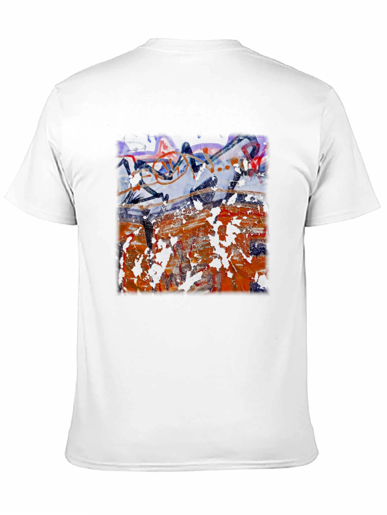 Abstract Art Graphic T-Shirt Black