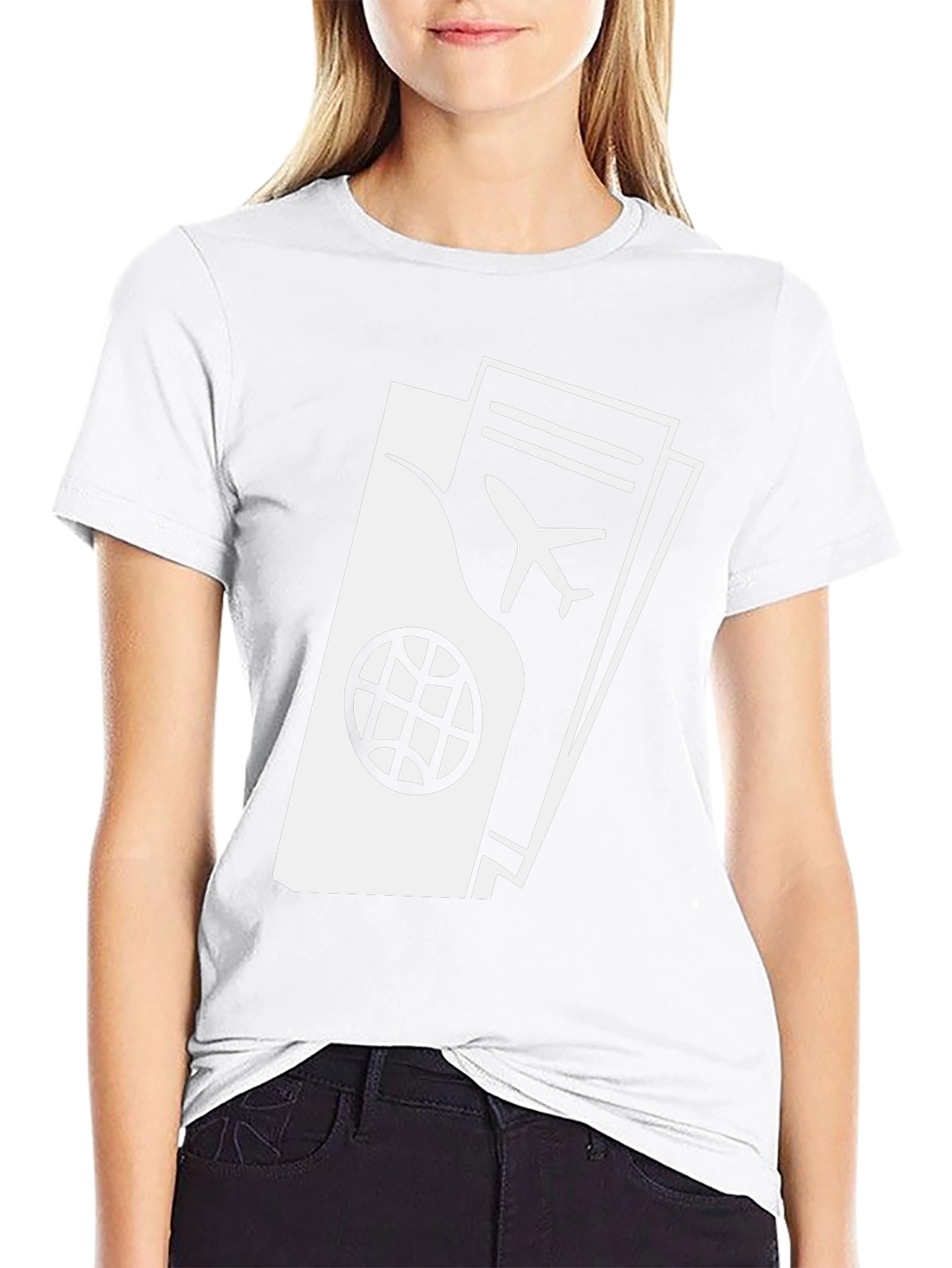 Passport and Ticket Graphic T-Shirt - Travel Ready